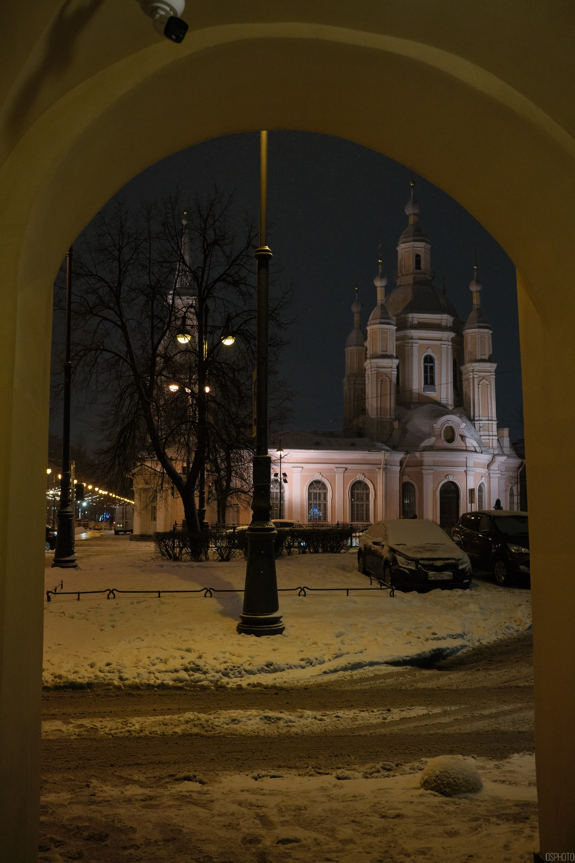Снег и туман в Санкт-Петербурге. Фотографъ Сергѣевъ. Поймать мгновеніе