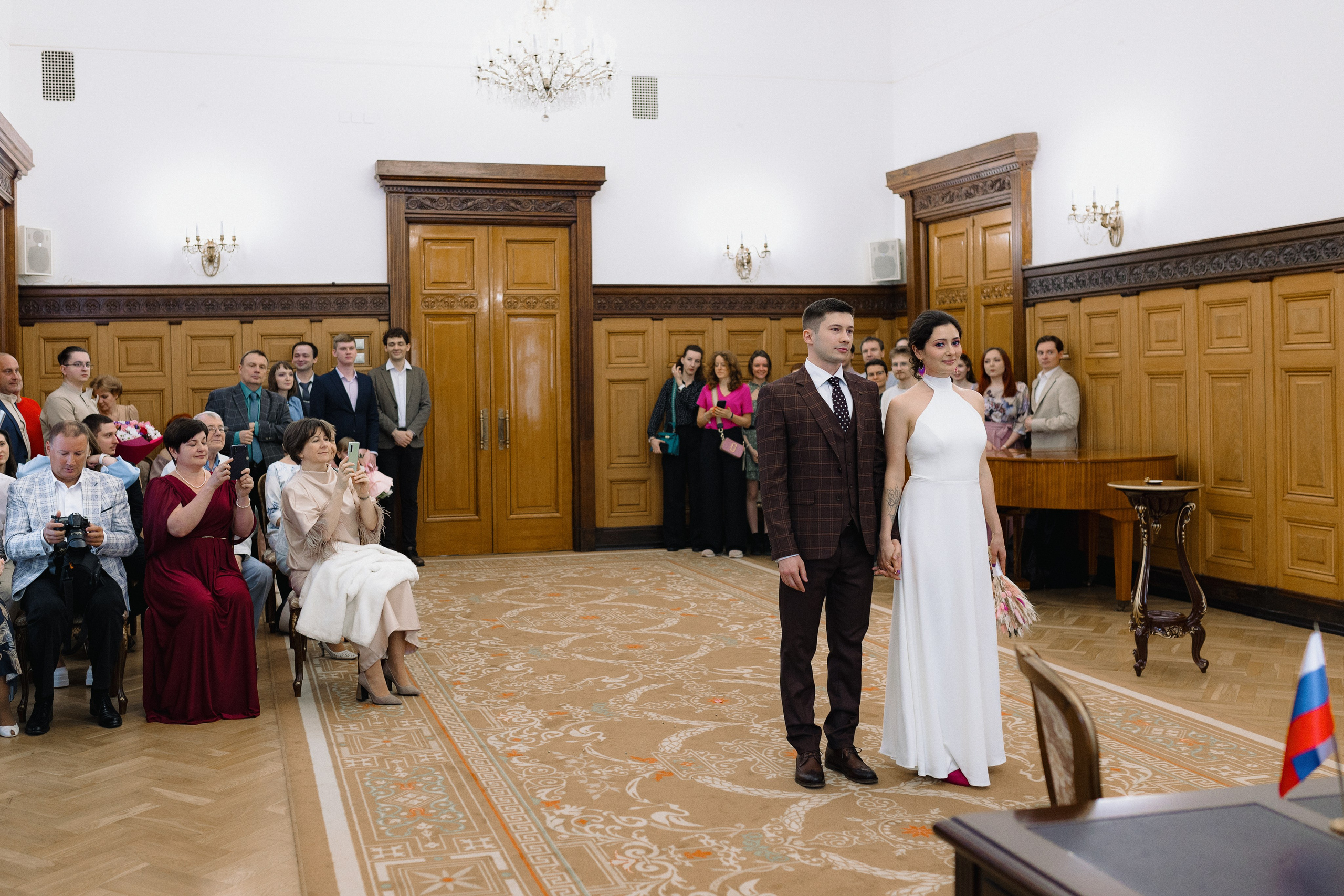 Свадебная фотосъёмка. Грибоедовский ЗАГС, МГУ. Портретный и семейный фотограф в Москве Мария Рослякова