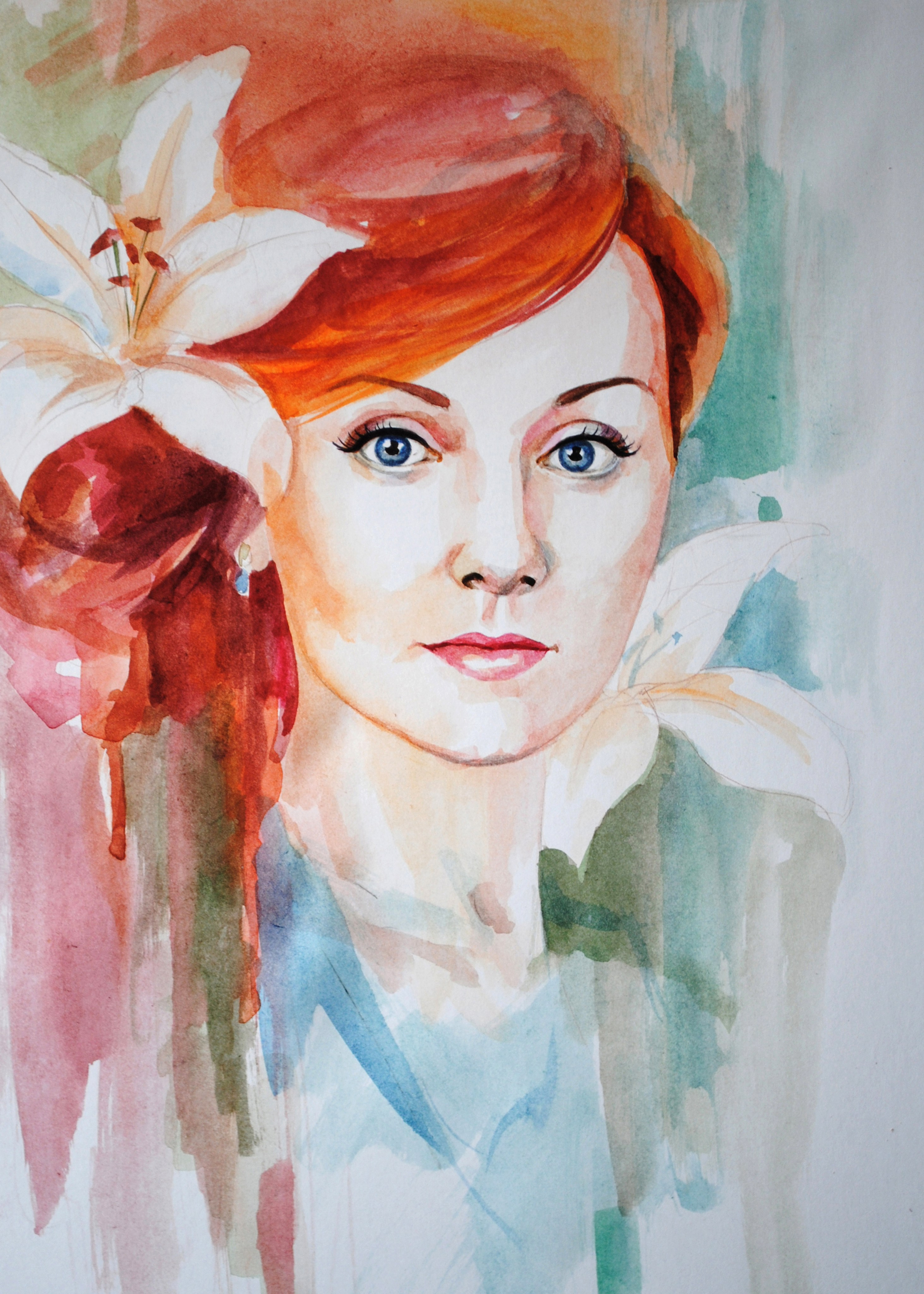 Персональный портрет. Бумага, акварель