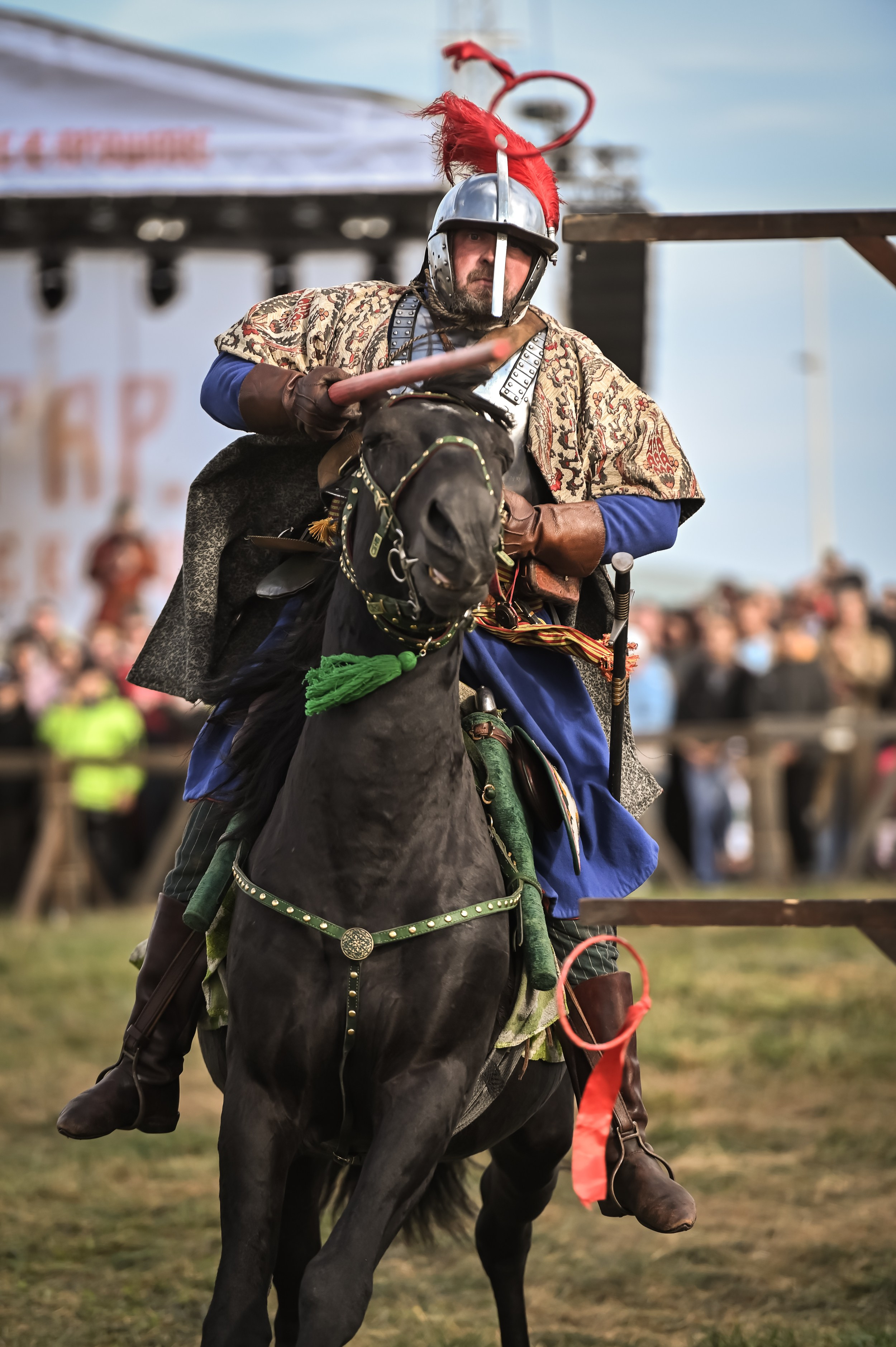 Конные турниры в Болгаре во время фестиваля