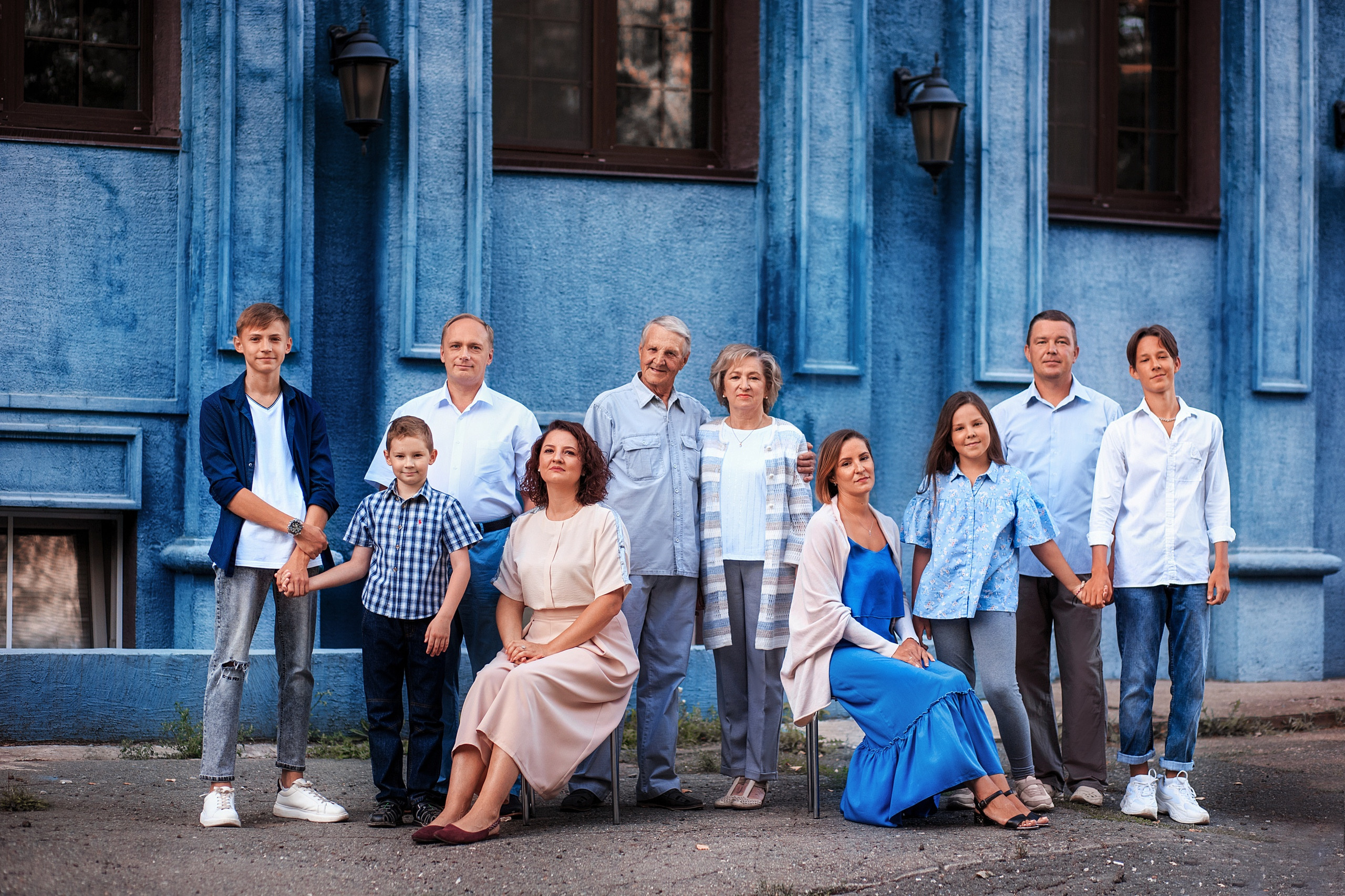 Фотосессия большой семьи. Семейный фотограф Ижевск Даша Евсеева