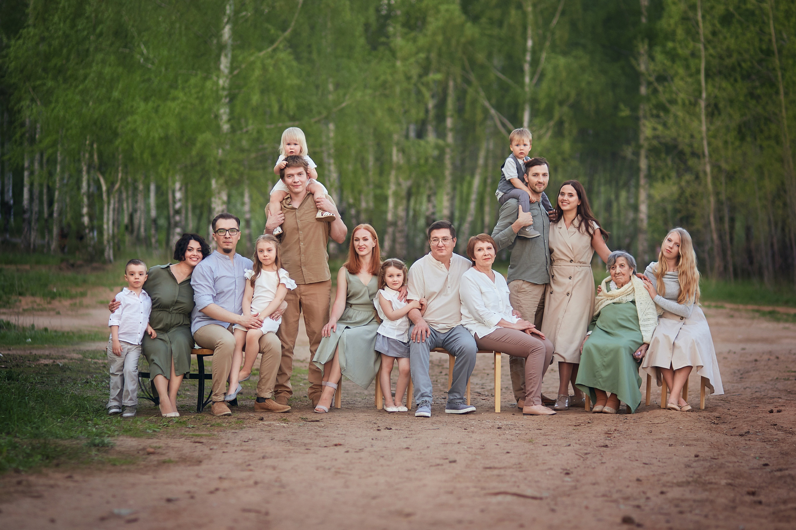 Фотосессия большой семьи. Семейный фотограф Ижевск Даша Евсеева