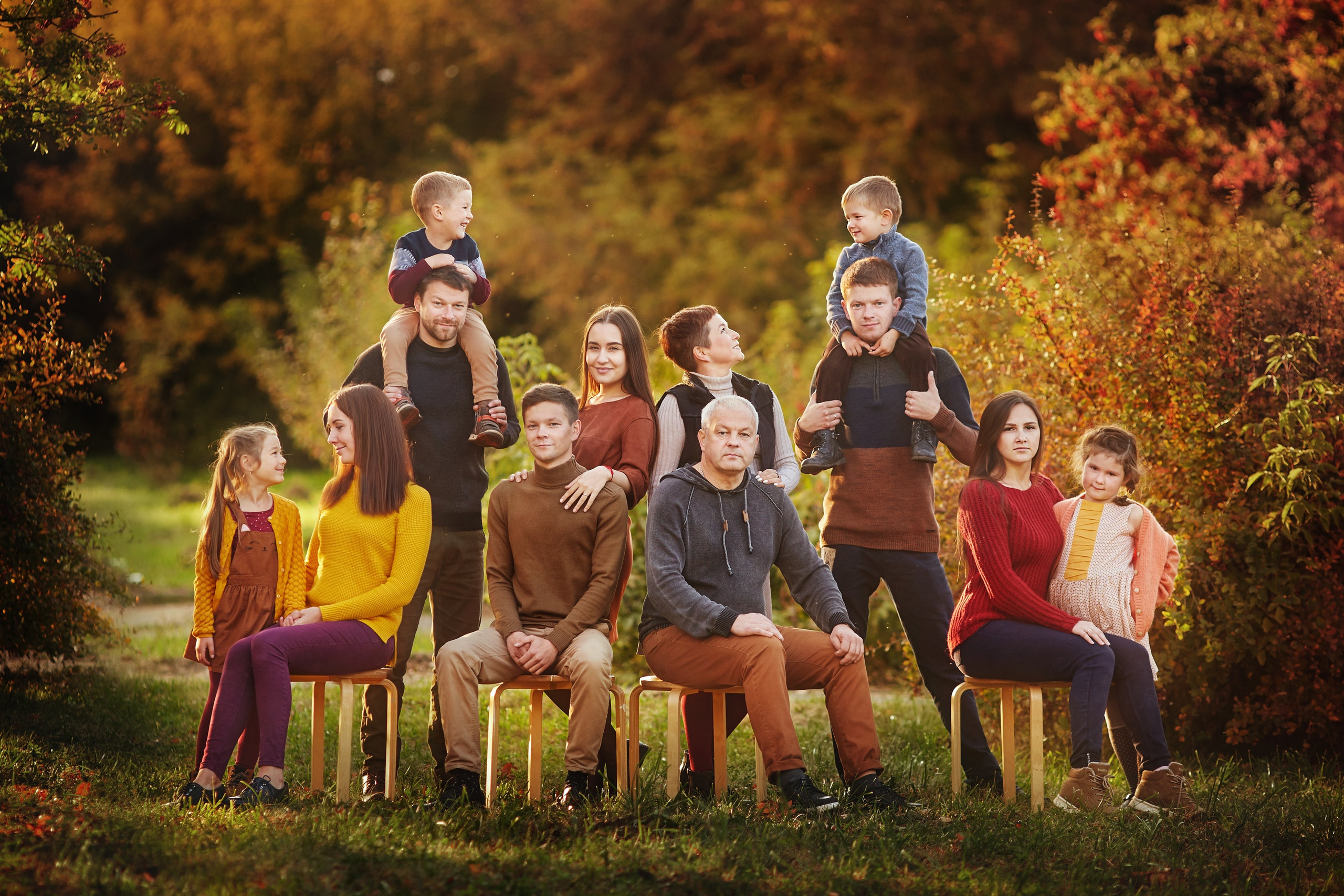Фотосессия большой семьи. Семейный фотограф Ижевск Даша Евсеева