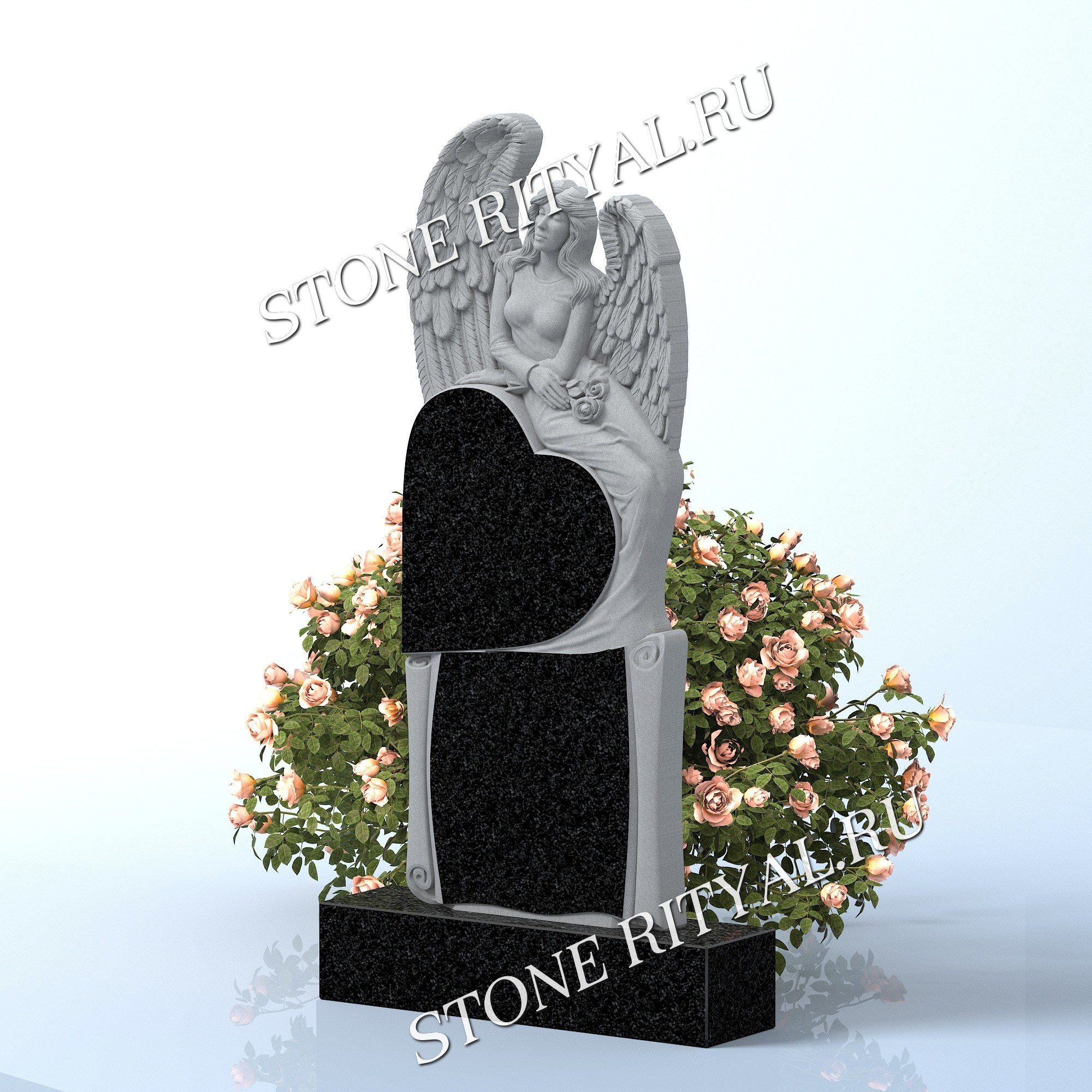 Вертикальные памятники фигурные. Изготовление и установка памятников в Москве и МО