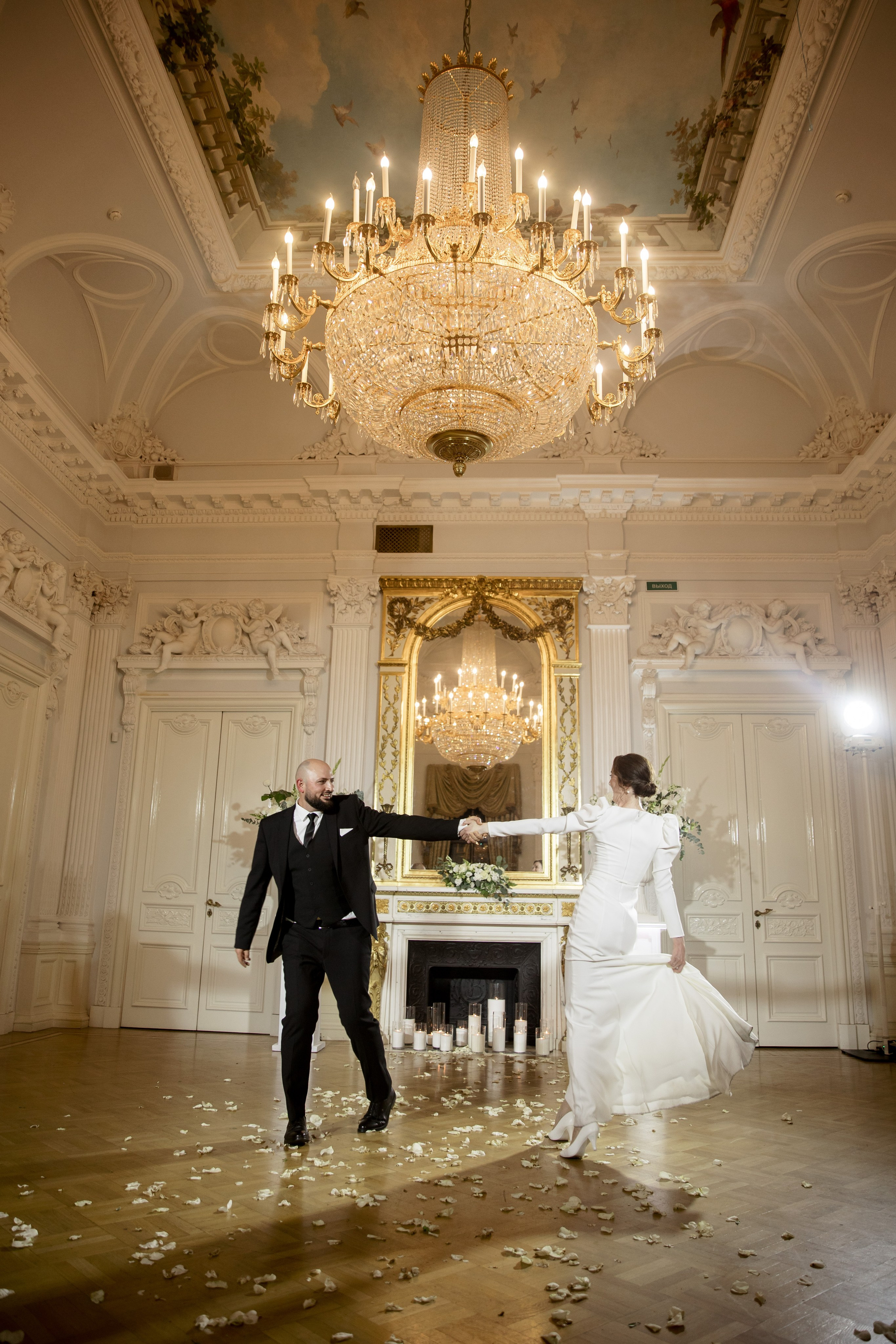 роскошная свадьба во дворце