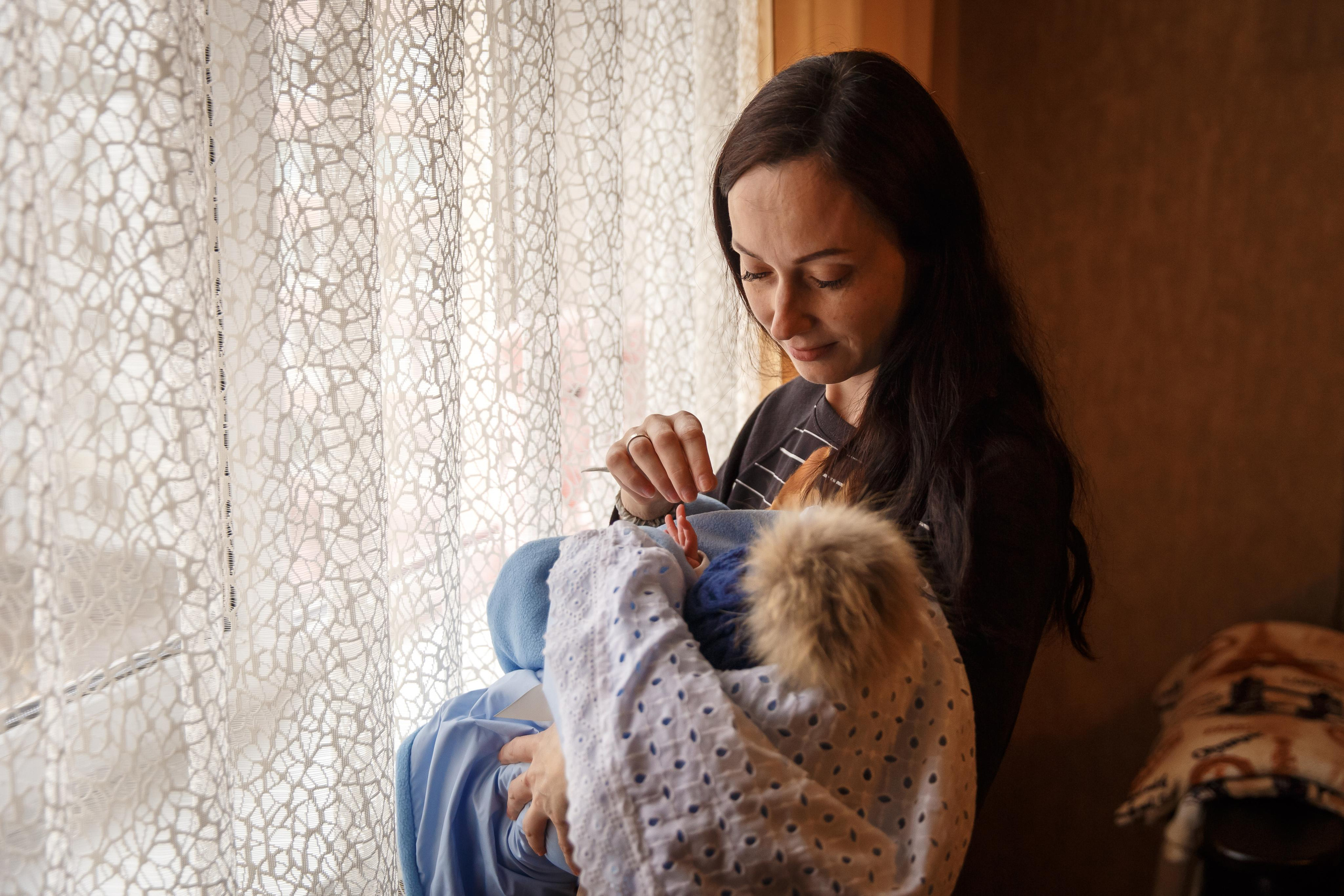 Выписка из роддома с домашней частью. Семейный и детский фотограф в Ростове-на-Дону