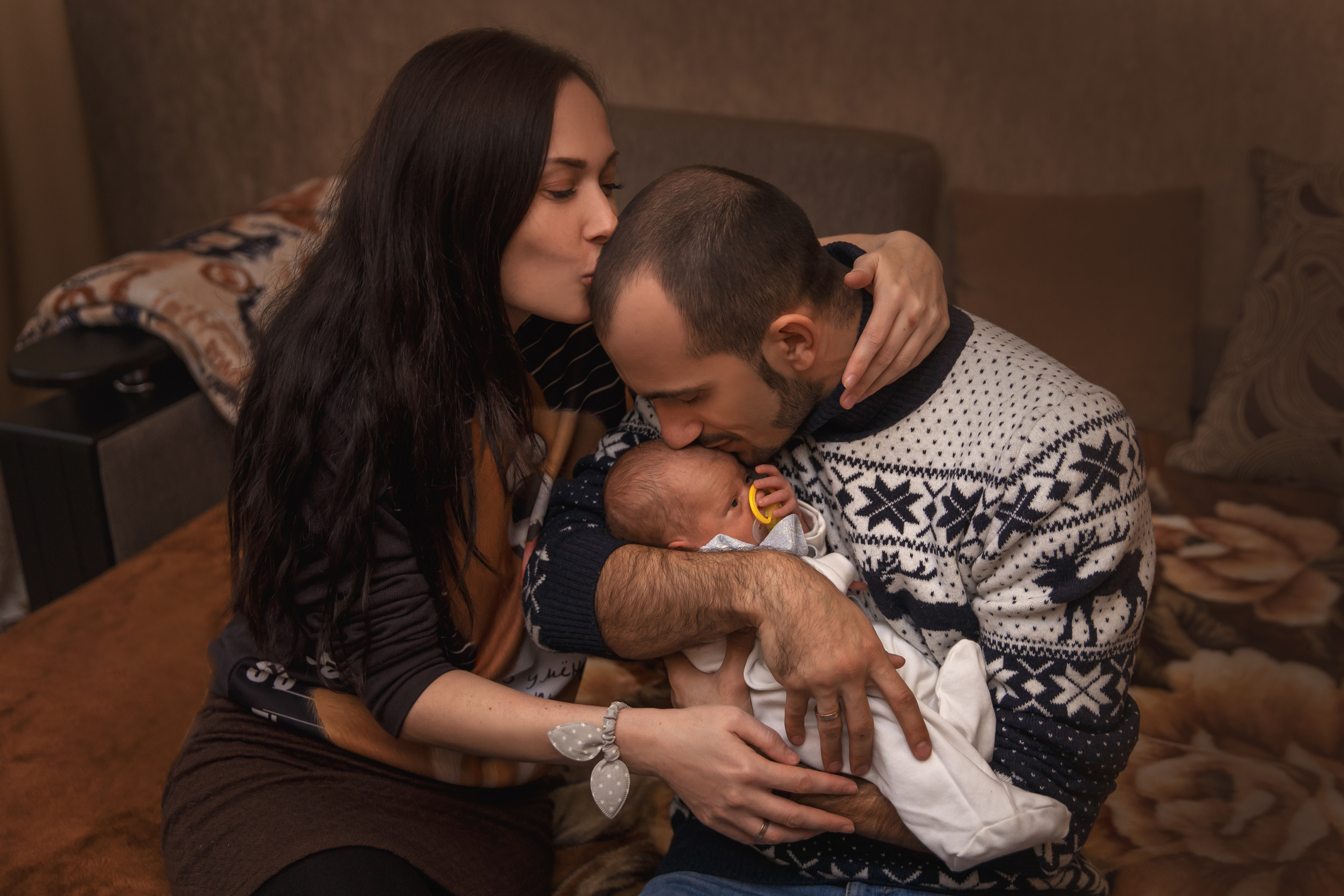 Выписка из роддома с домашней частью. Семейный и детский фотограф в Ростове-на-Дону