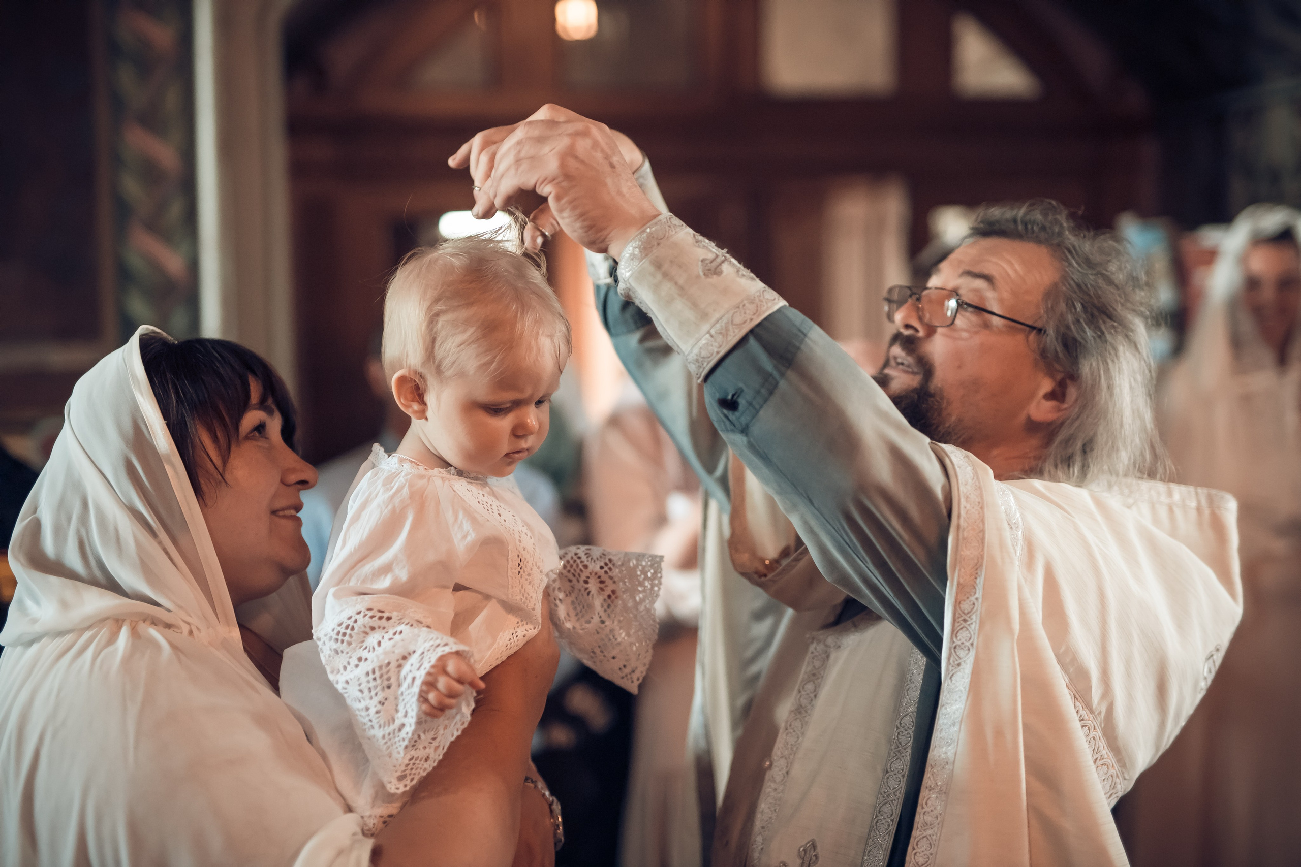 Крещение Аполлинарии в Успенском храме с. Шубино