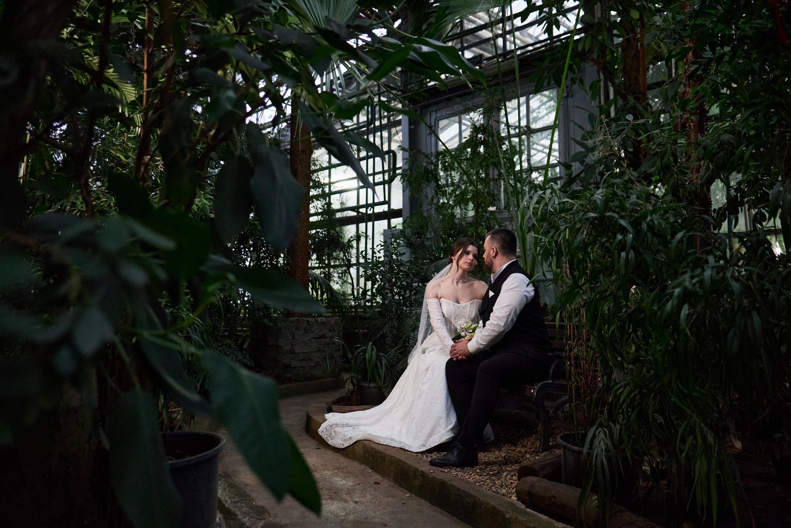 Классические сборы в отеле. Роспись в 4 ЗАГСе и съемка в оранжерее Цицина РАН. Любовь Юсупова. Фотограф