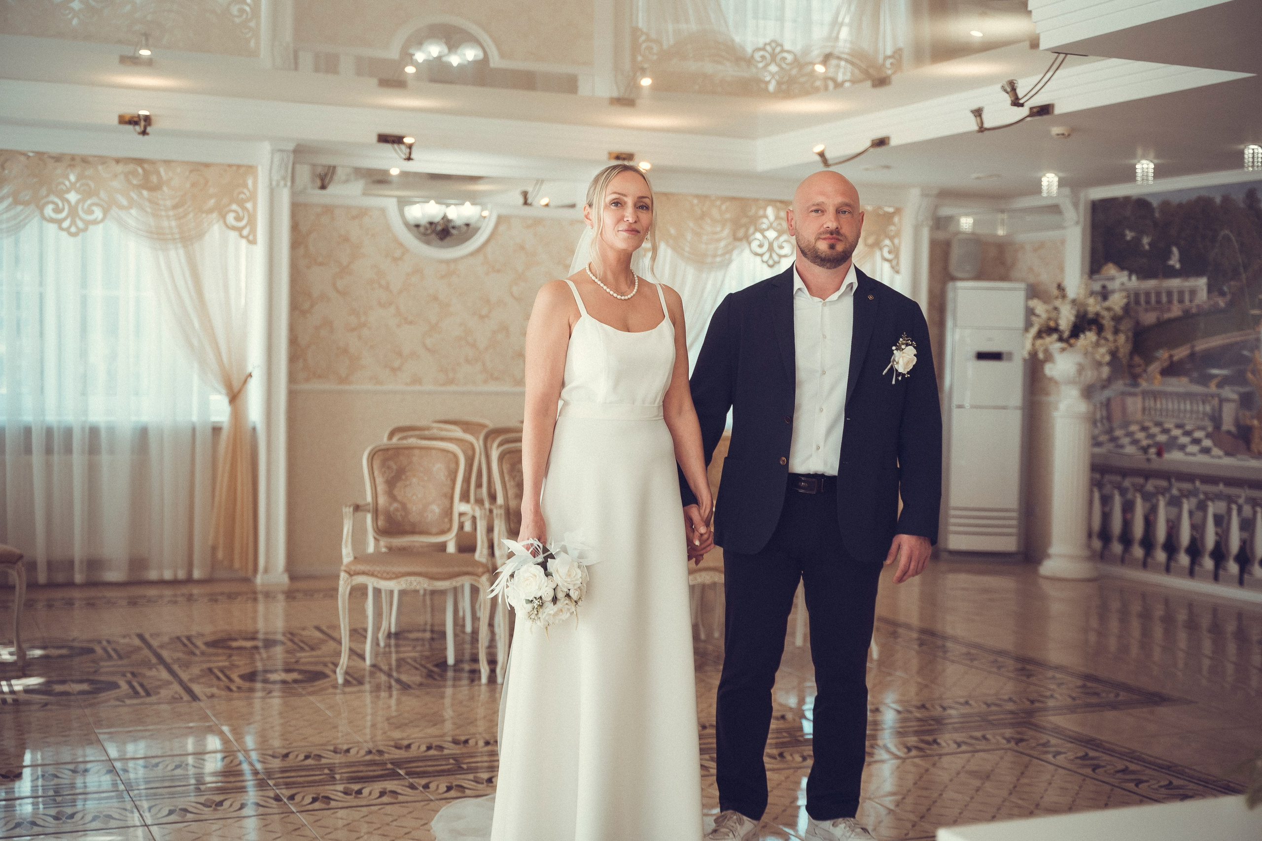 Регистрация в городе Петергоф. Свадебная фотосессия.