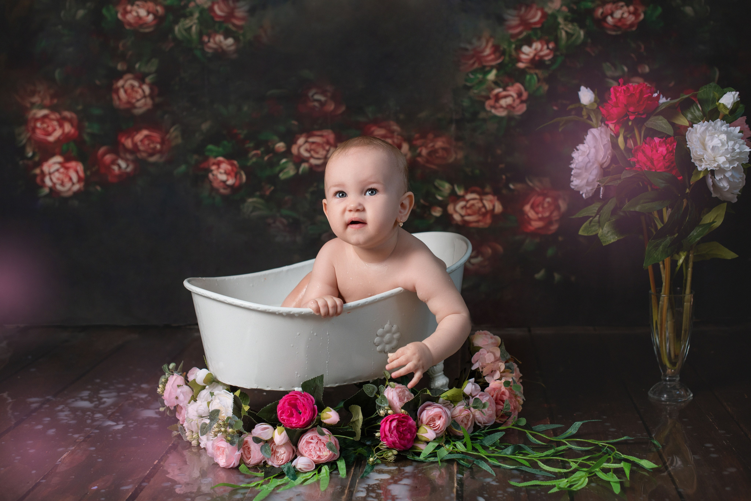 Доп. фотозоны на годики с шарами. Фотограф Новорожденных во Владивостоке Ольга Галаницкая