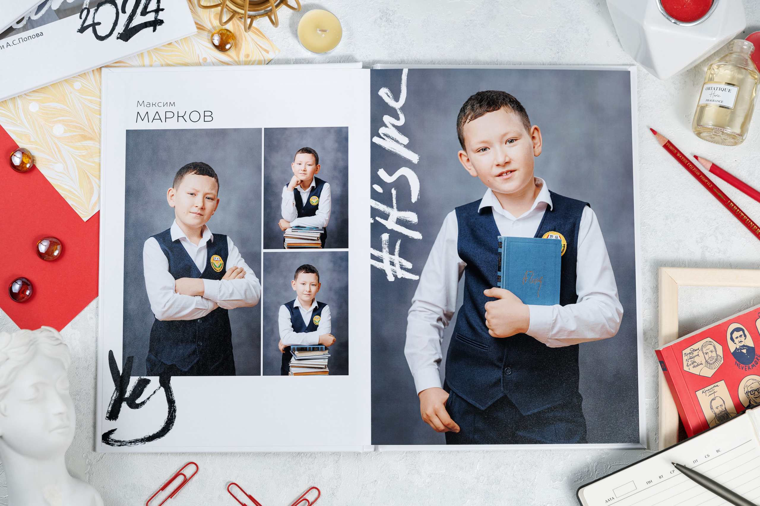 Выпускные альбомы 4 класс. Семейный и детский фотограф Комина Елена, Власиха, Одинцово