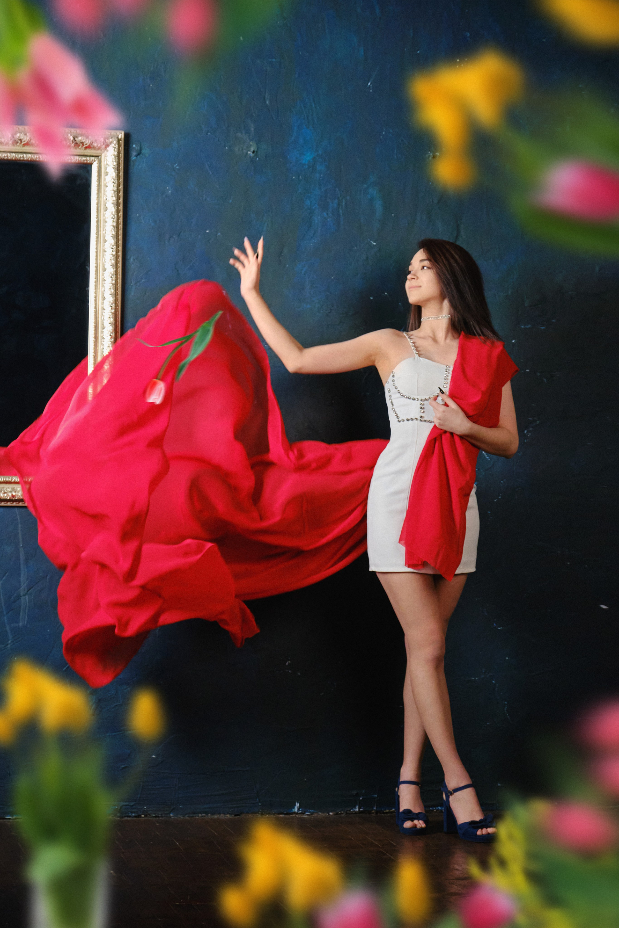 Фотосессия девушки в Самаре с макияжем и одеждой