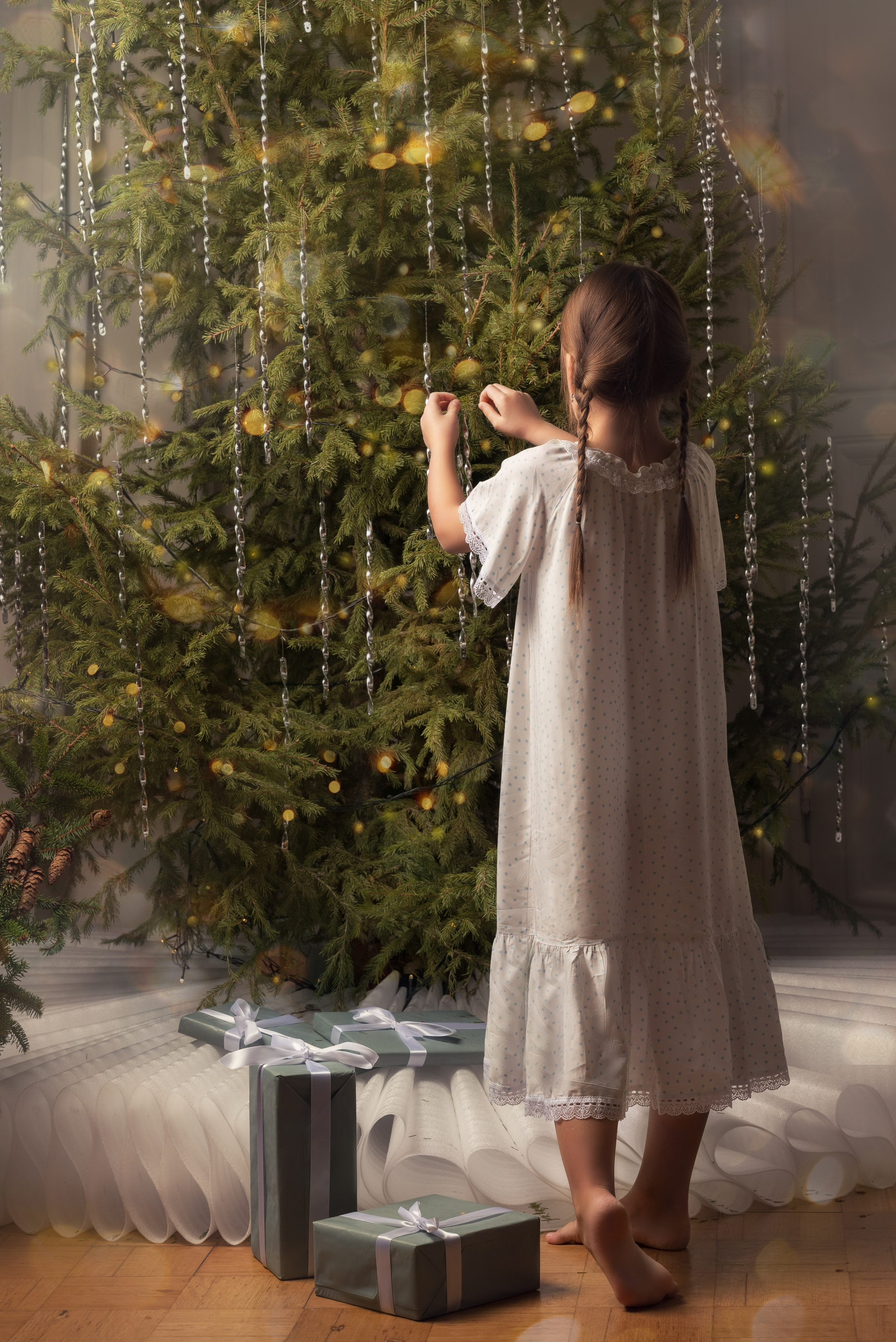 фотосессия на новый год в студии