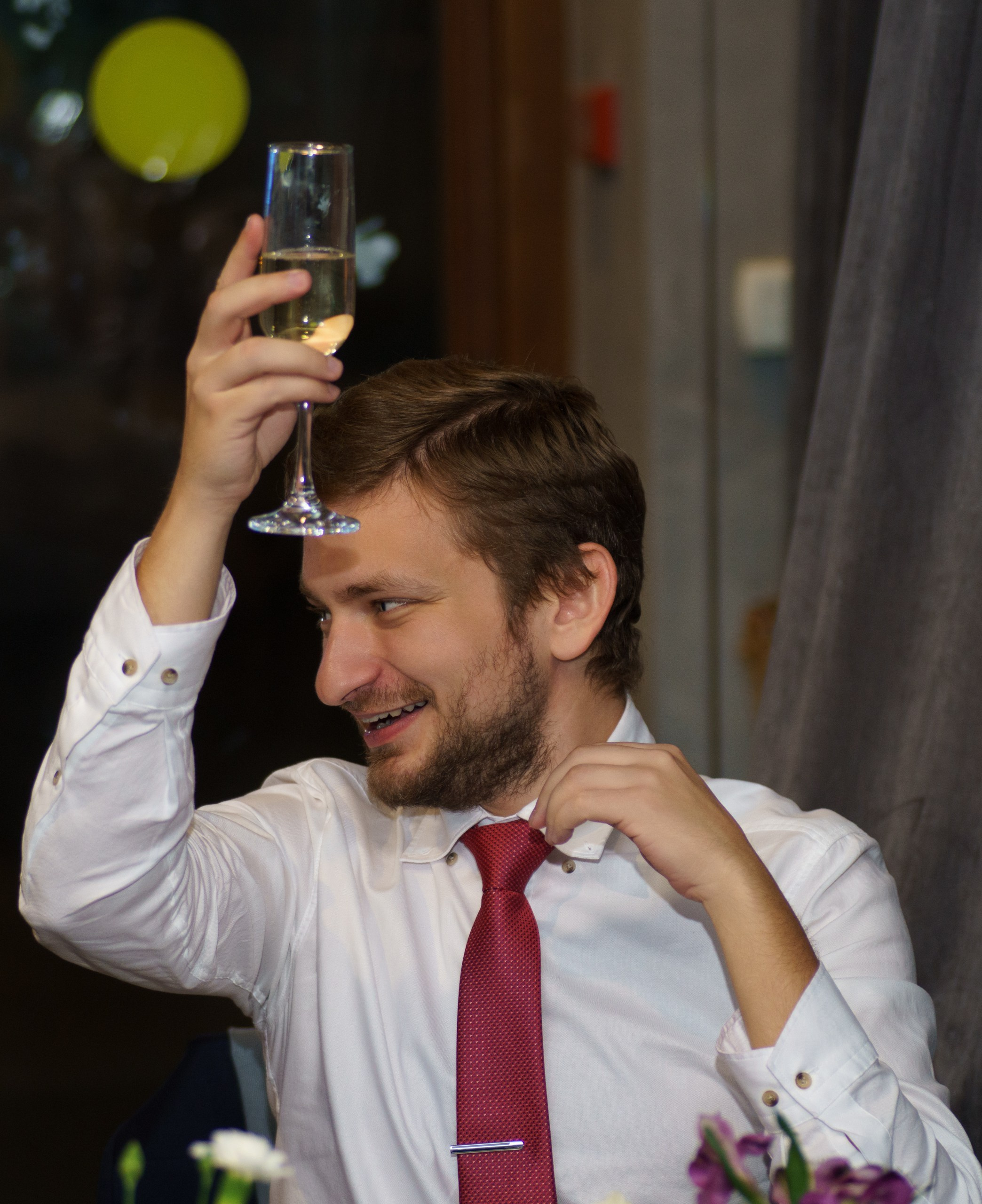 свадебный репортаж съемка банкета Мытищи Королёв произнесение тостов