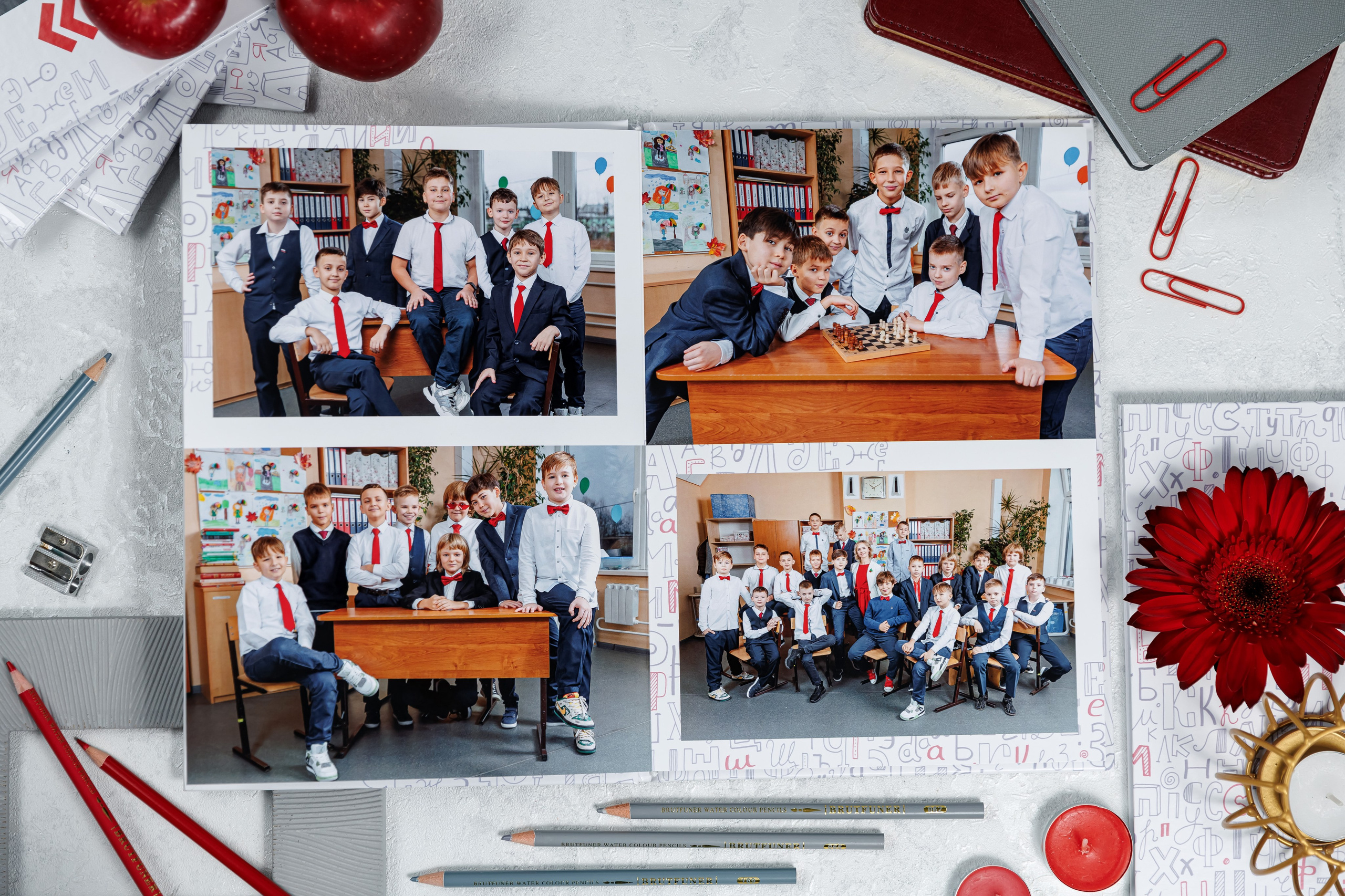 Выпускные альбомы 4 класс. Семейный и детский фотограф Комина Елена, Власиха, Одинцово