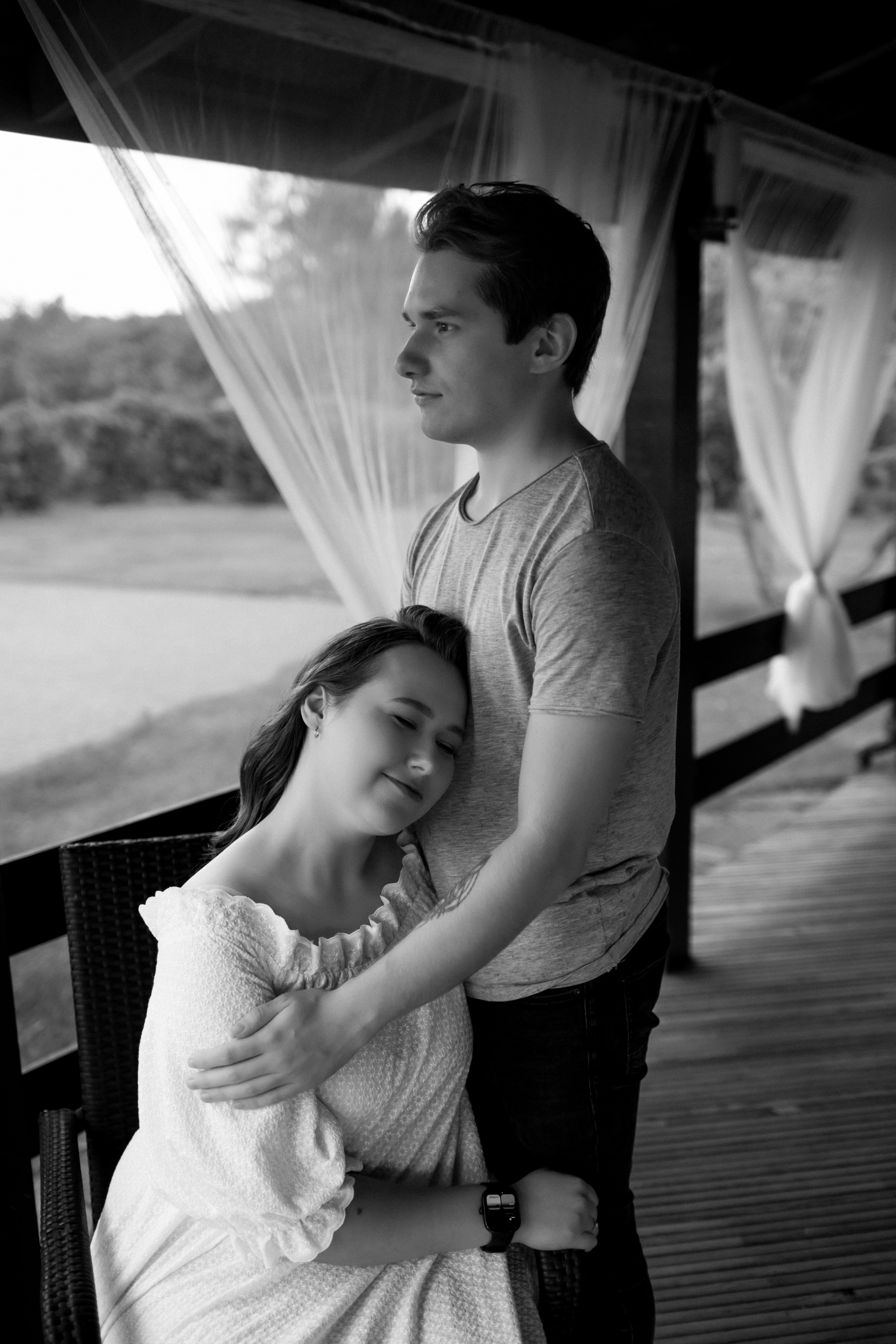 Никита и Виктория. Love Story под дождём в усадьбе «Хорошее место». Сергеев Алексей. Фотограф