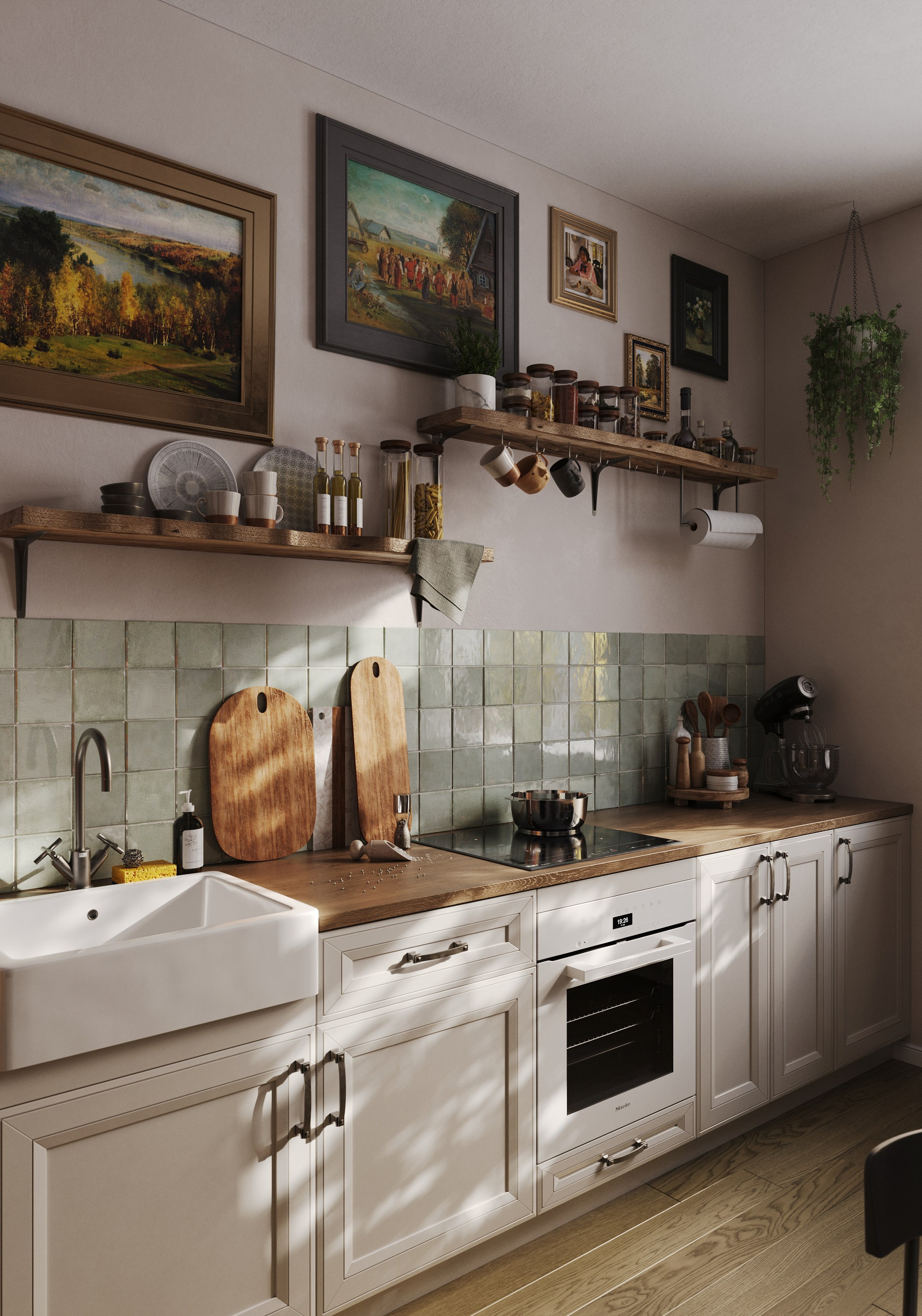 МК домик в деревне. Popov.Viz интерьерный 3D-визуализатор