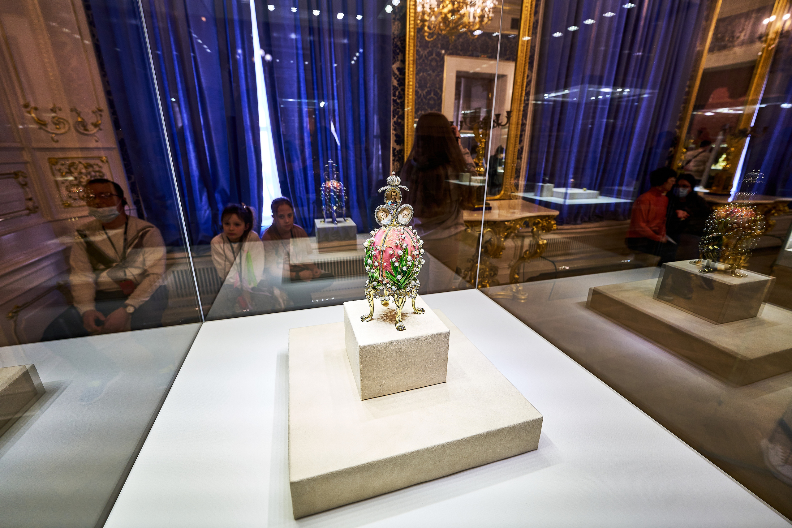 Экспонаты музея Фаберже в Санкт-Петербурге