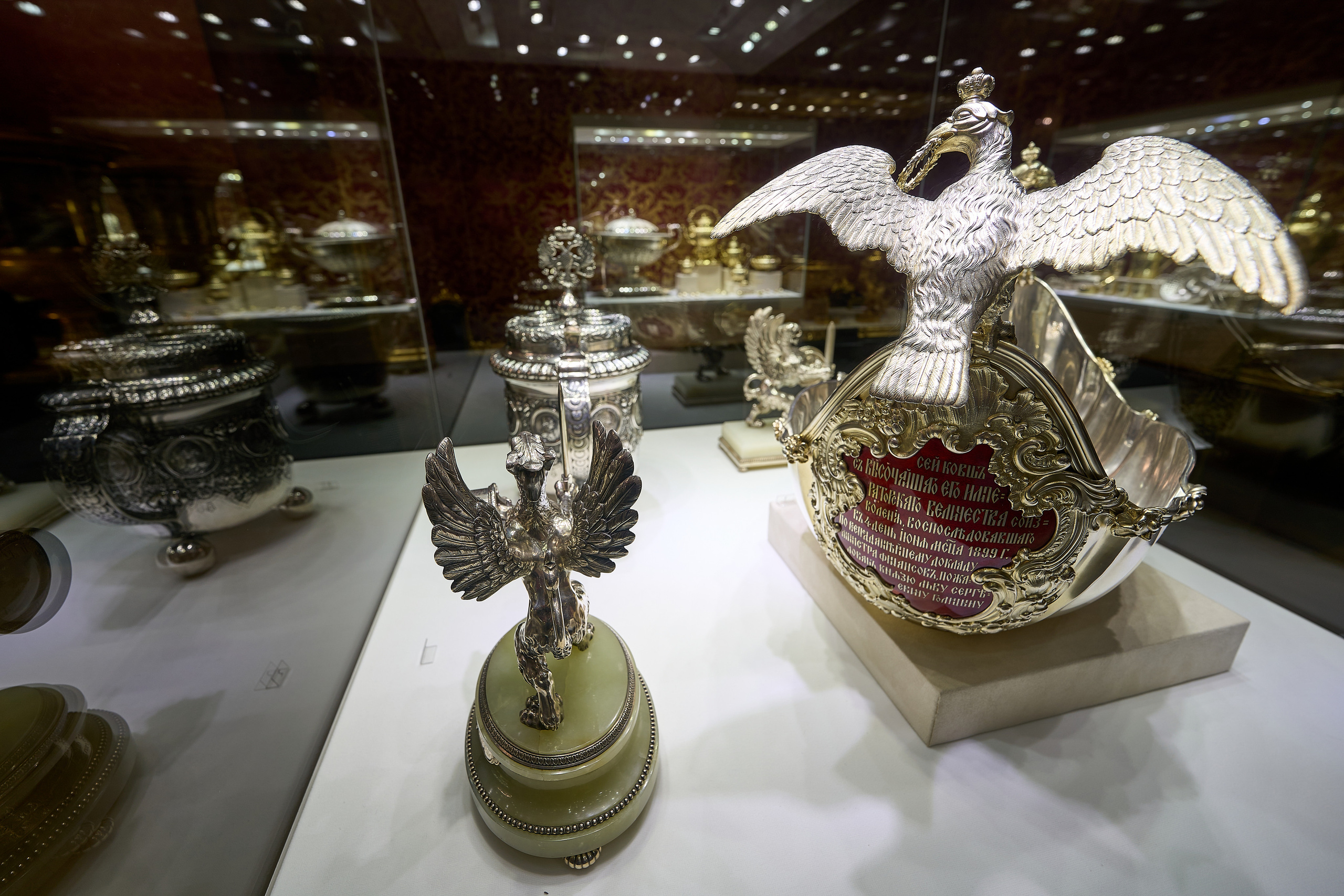 Экспонаты музея Фаберже в Санкт-Петербурге