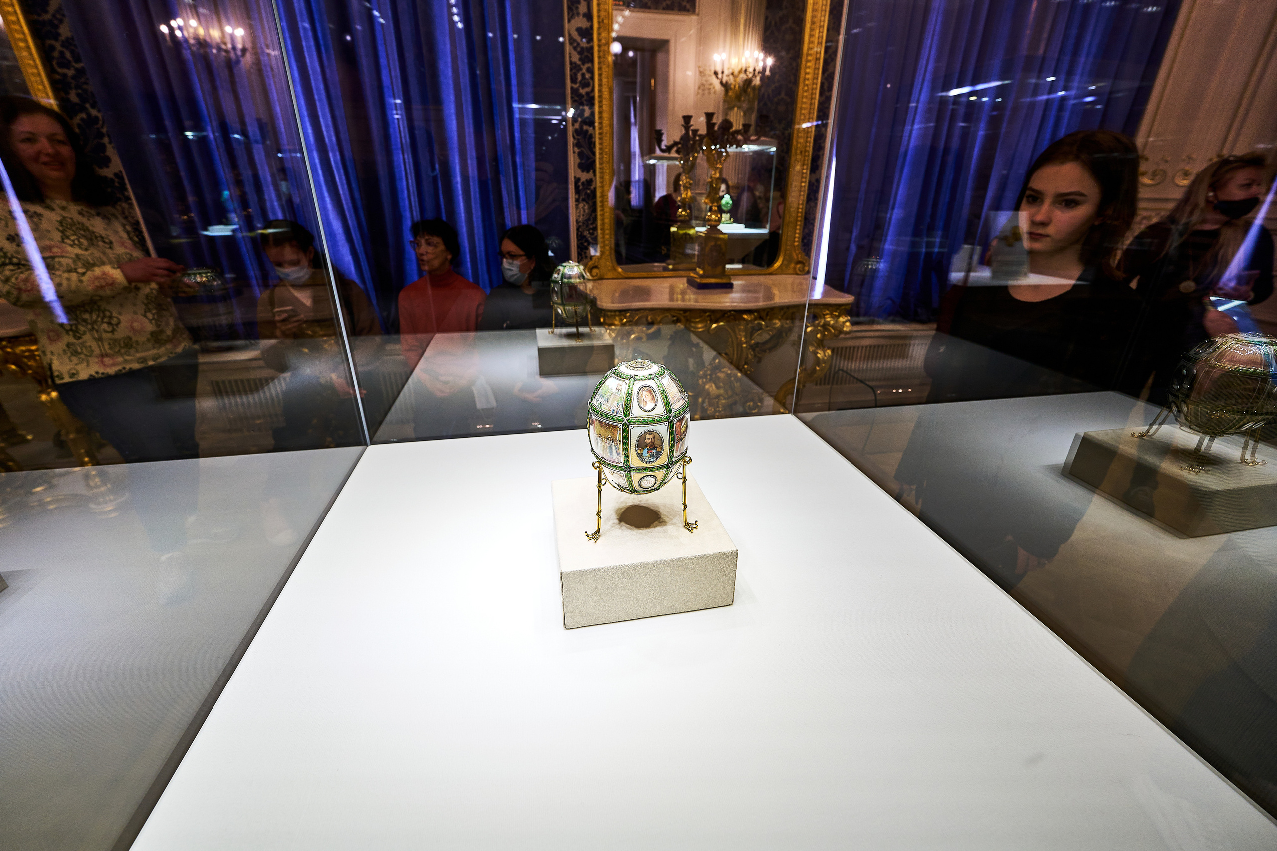 Экспонаты музея Фаберже в Санкт-Петербурге
