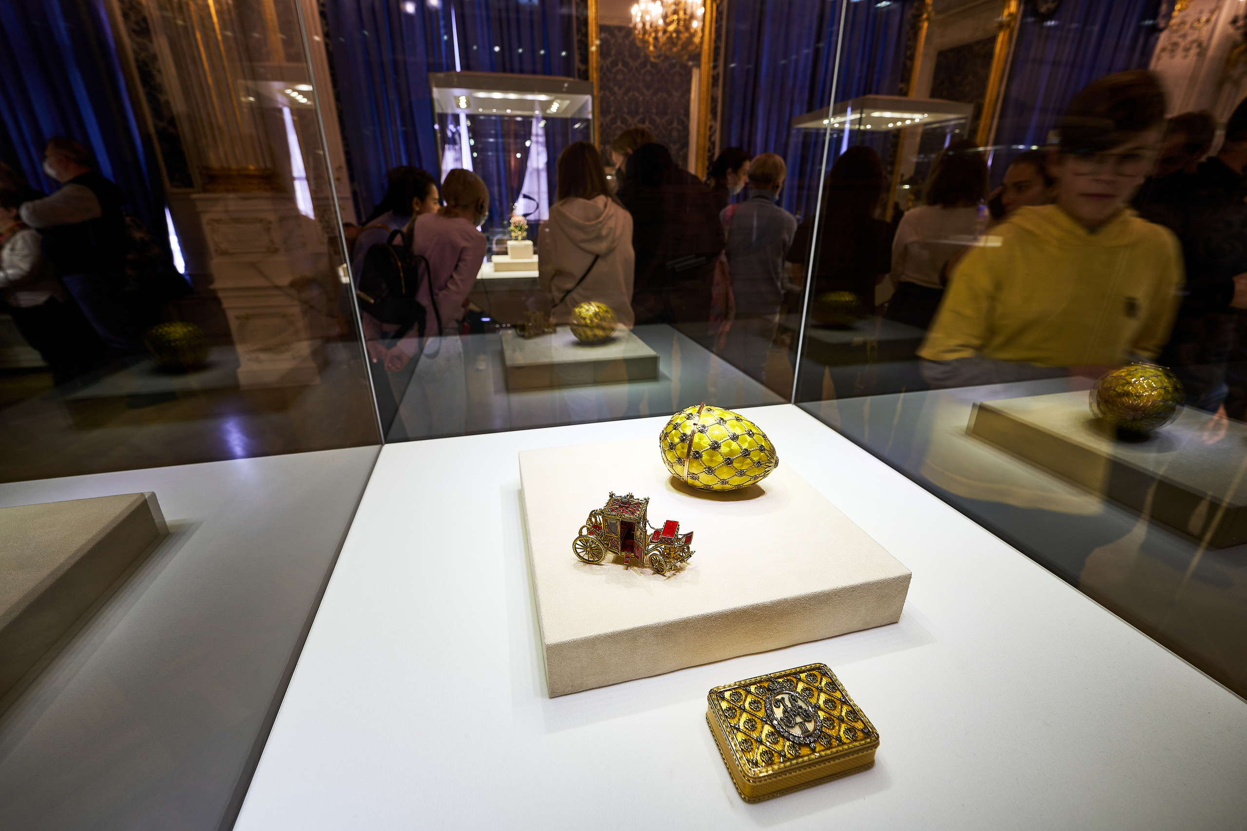 Экспонаты музея Фаберже в Санкт-Петербурге