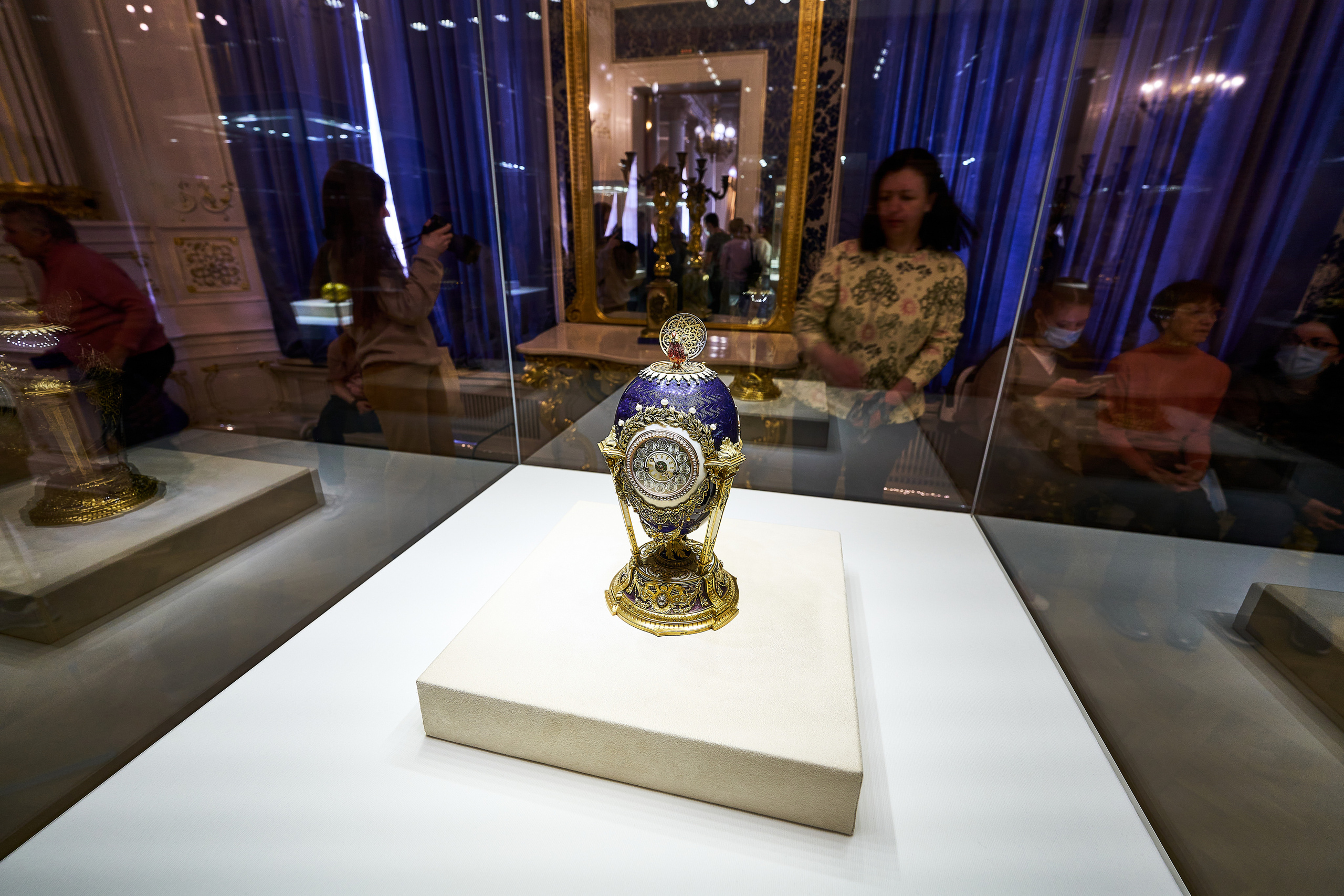 Экспонаты музея Фаберже в Санкт-Петербурге