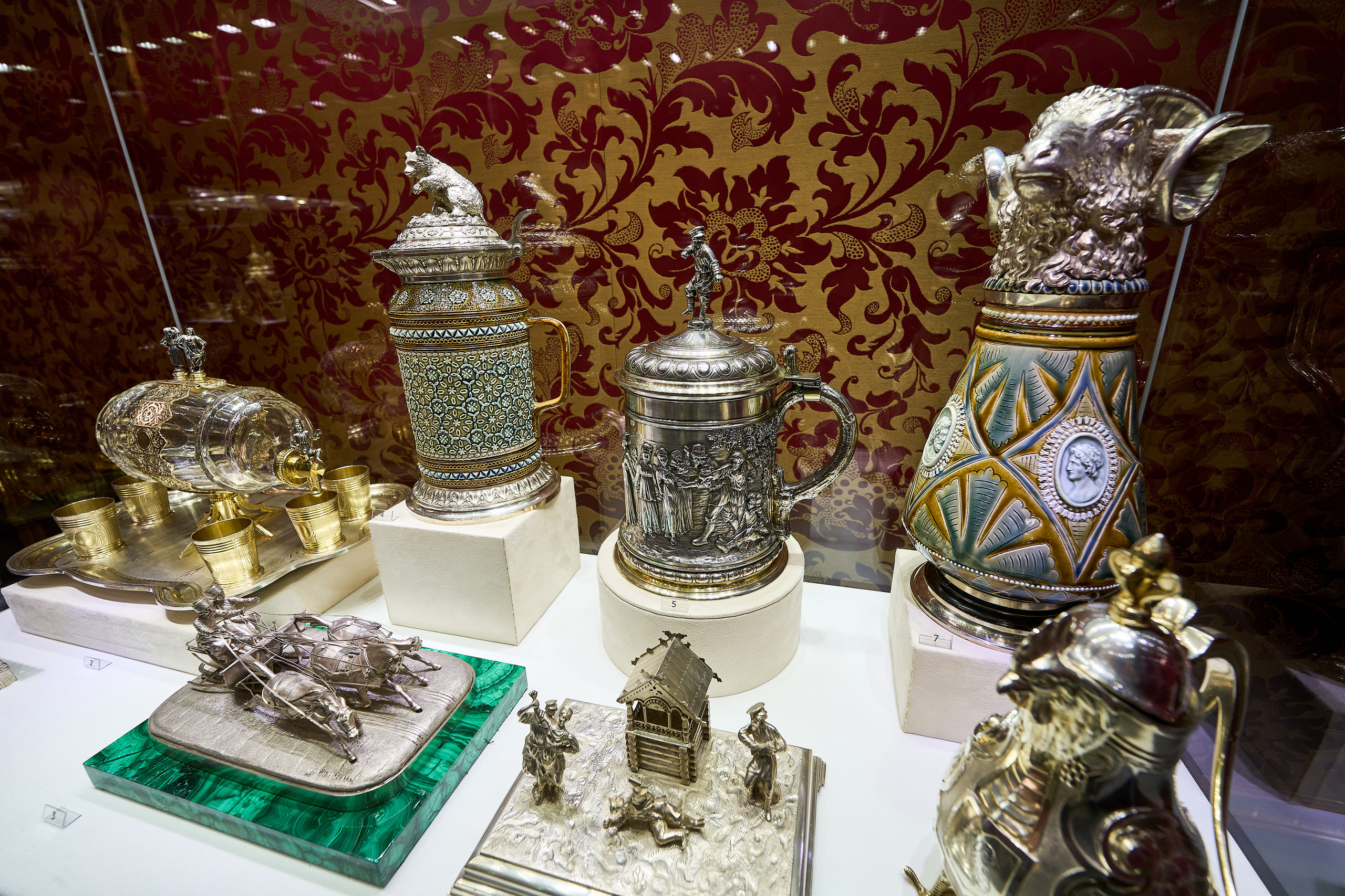 Экспонаты музея Фаберже в Санкт-Петербурге