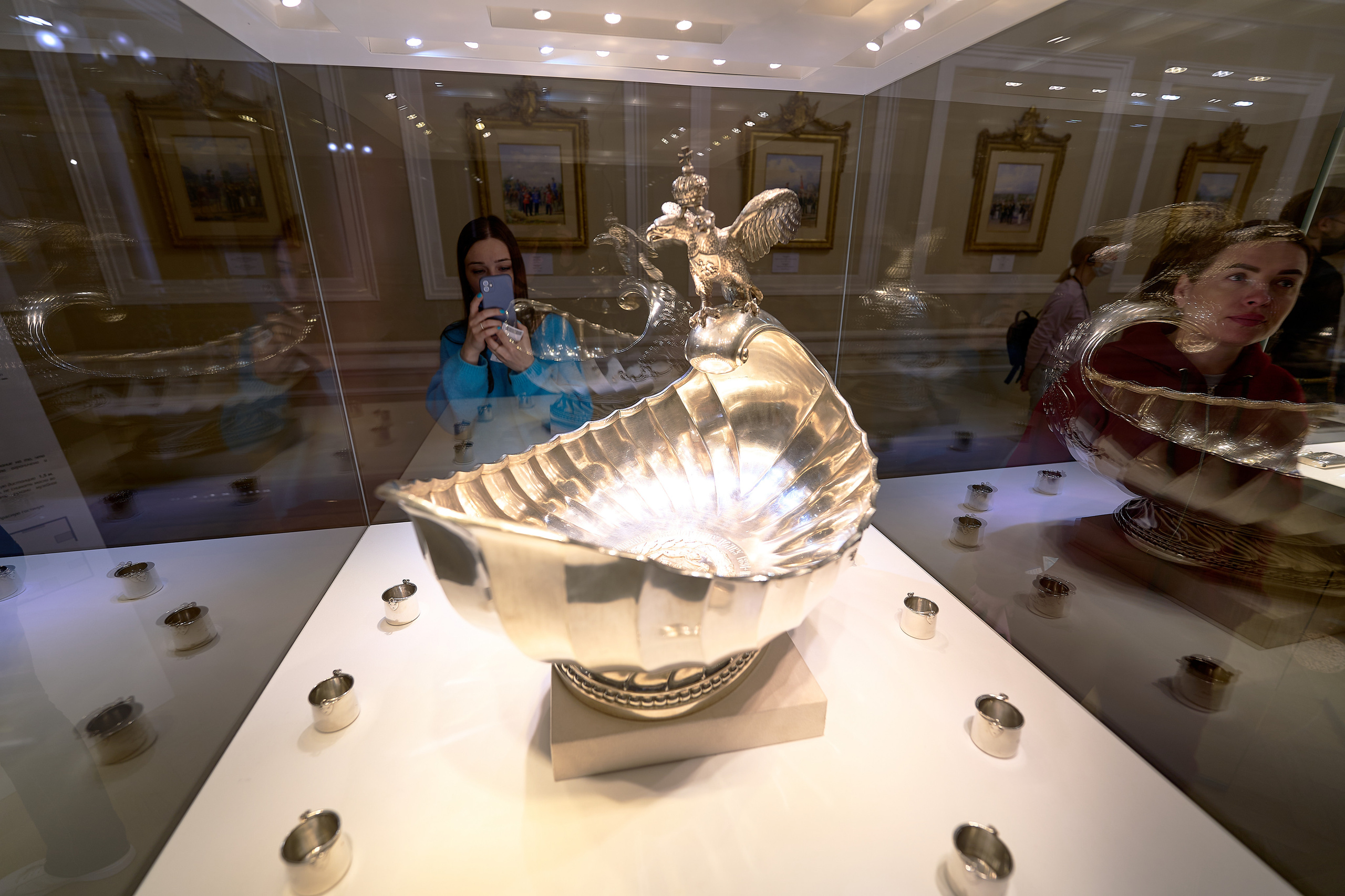 Экспонаты музея Фаберже в Санкт-Петербурге