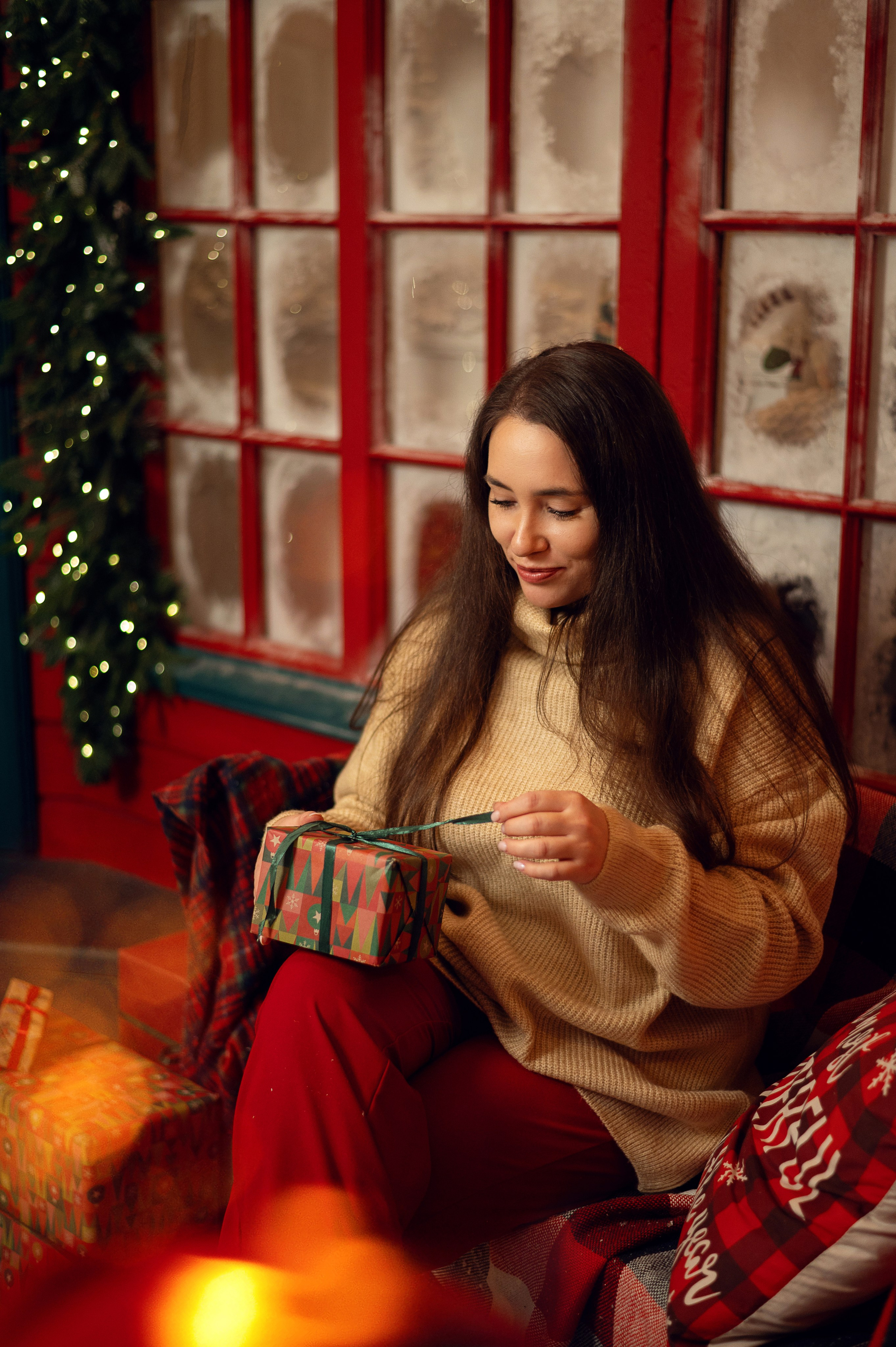 Новогодние студии, Новогодние залы для фотосессии в Санкт-Петербурге. Новогодние семейные фотосессии в СПб. Женский фотограф Санкт-Петербург Александра Колий
