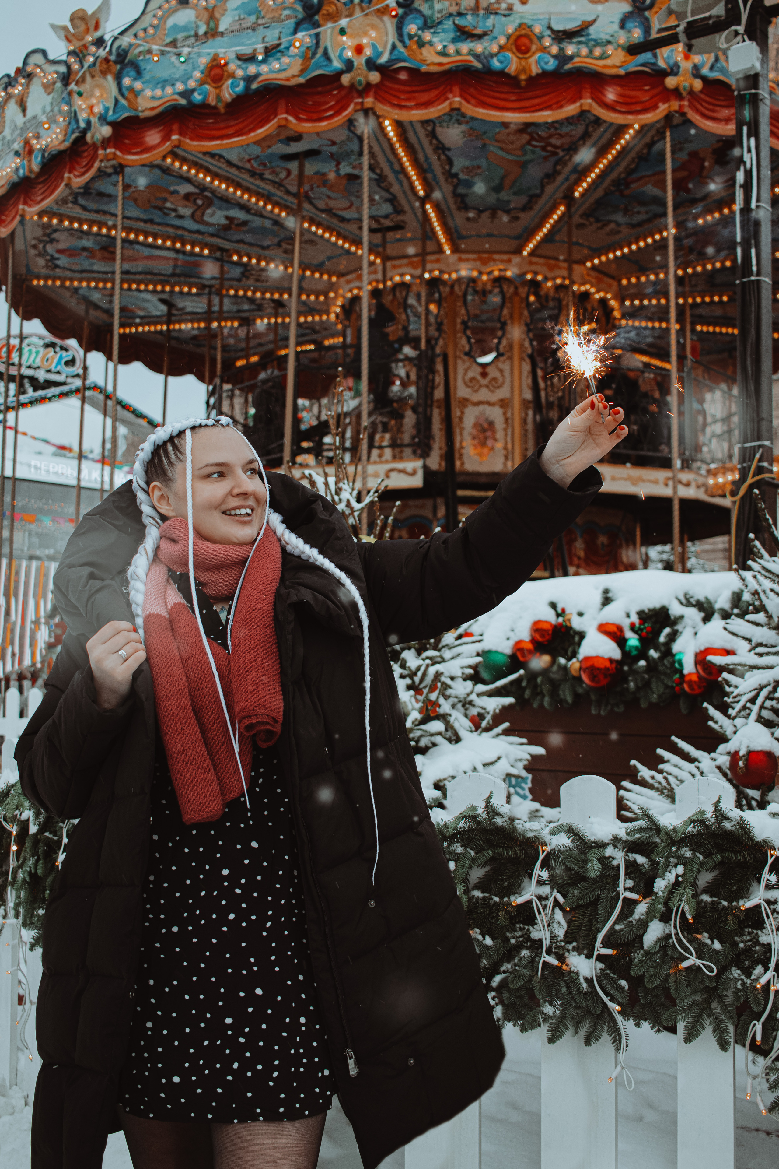 Новогодняя фотопрогулка. Портретный фотограф Москва