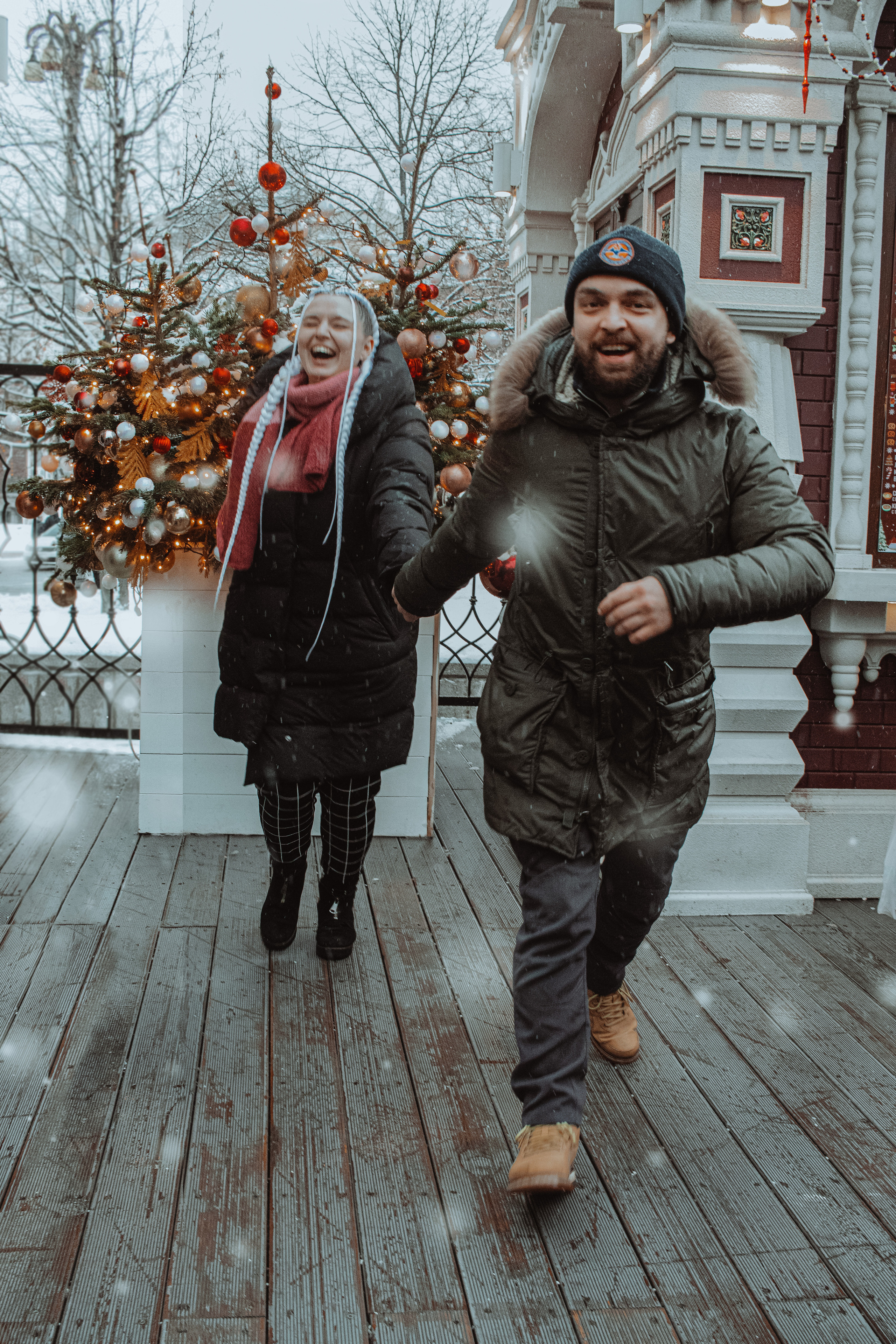 Новогодняя фотопрогулка. Портретный фотограф Москва