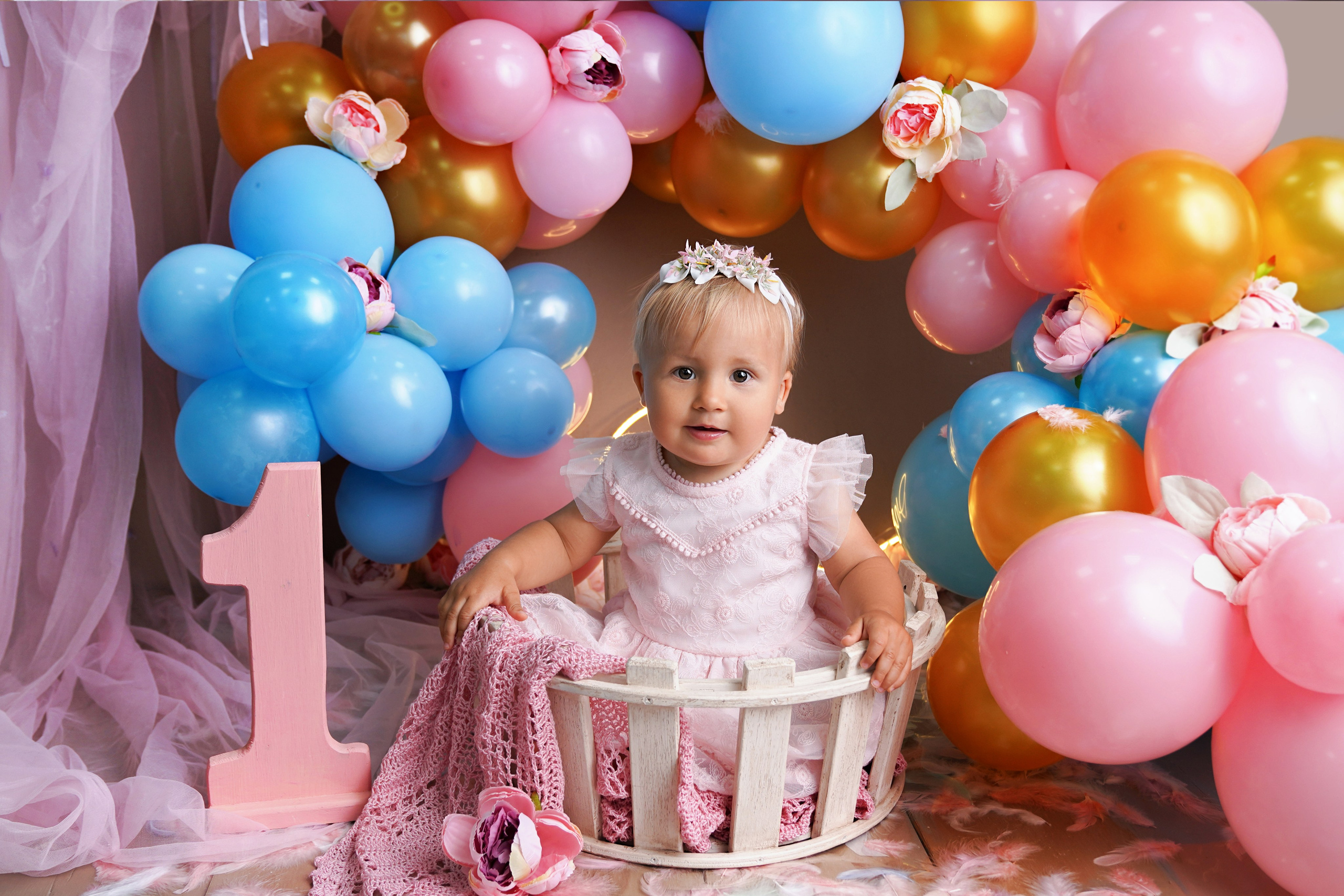 Фотосессия ГОДОВАСИЕ. Фотограф новорожденных, детей до года и беременных в Симферополе