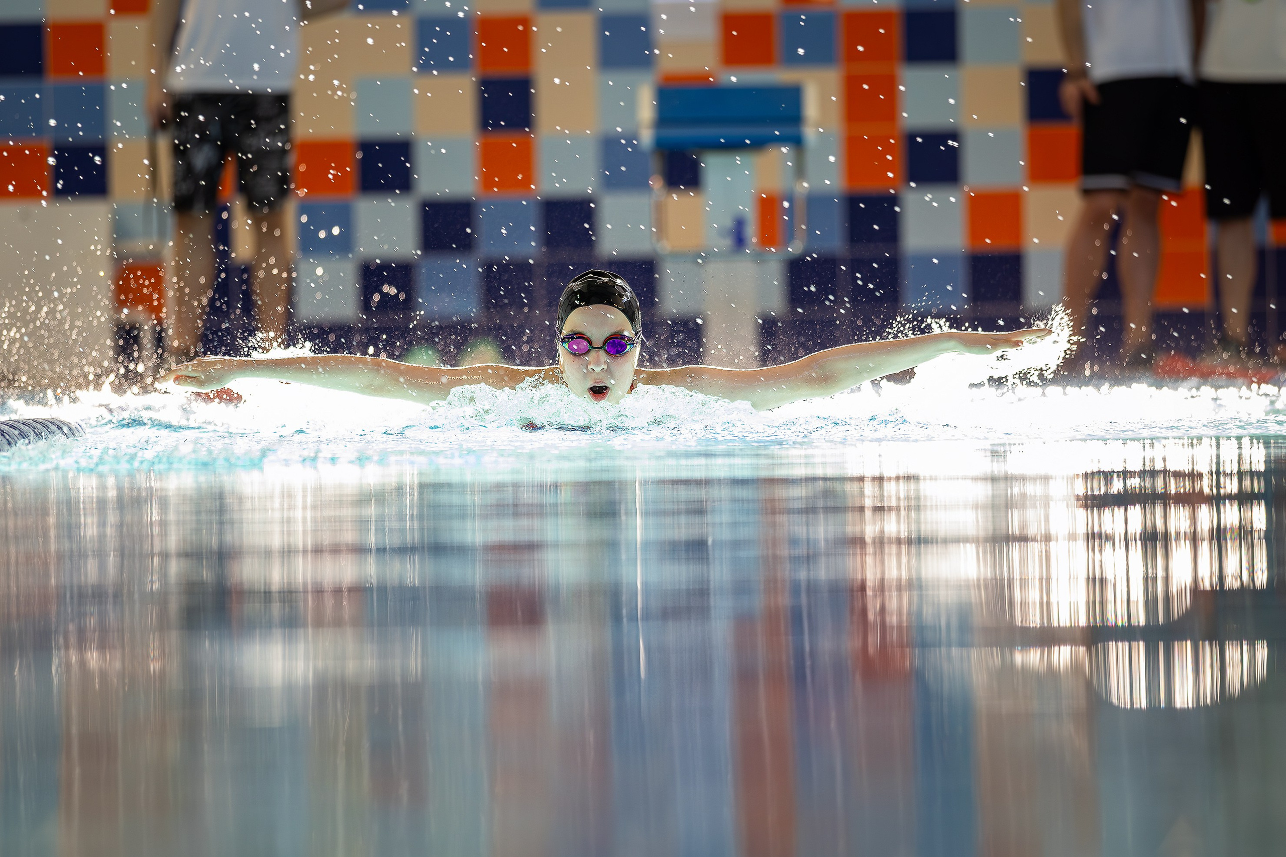 Мартовское солнышко на Весенних стартах клуба по плаванию Begin Swim. Свадебная фотосъёмка в Москве, Туле