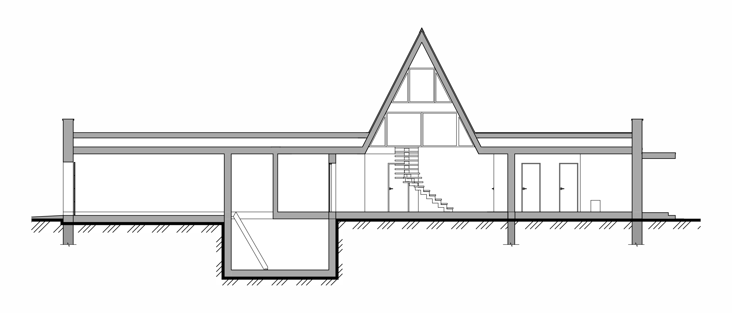 Загородный семейный A-Frame. Современный дом с необычной архитектурой. RASEN DESIGN. Архитектурные проекты зданий, интерьеров и благоустройства