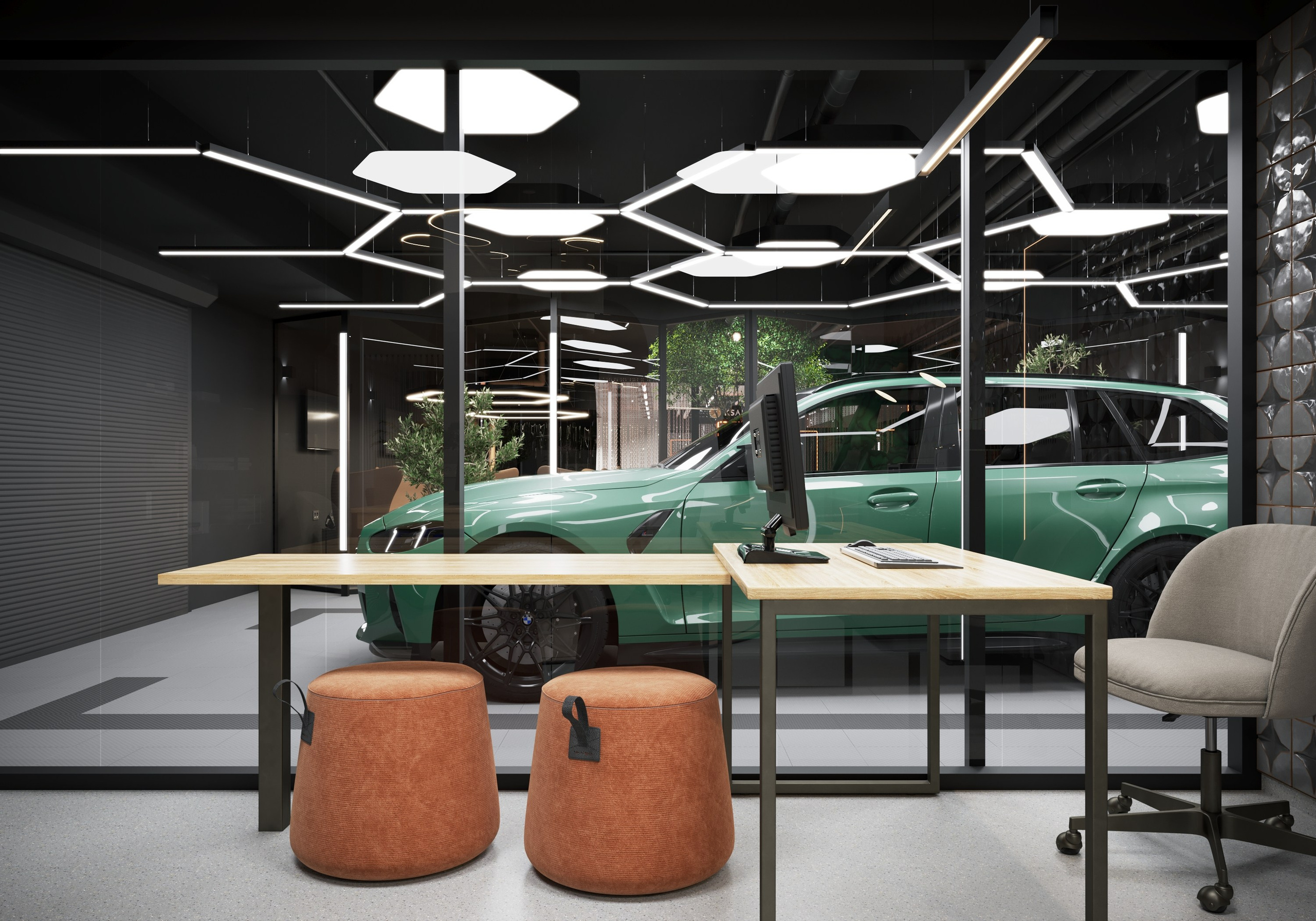 KS Autohouse — Автомоечно-детейлинговый комплекс, г. Санкт-Петербург. Дизайн интерьера и экстерьера в Санкт-Петербурге Яна Емельянова