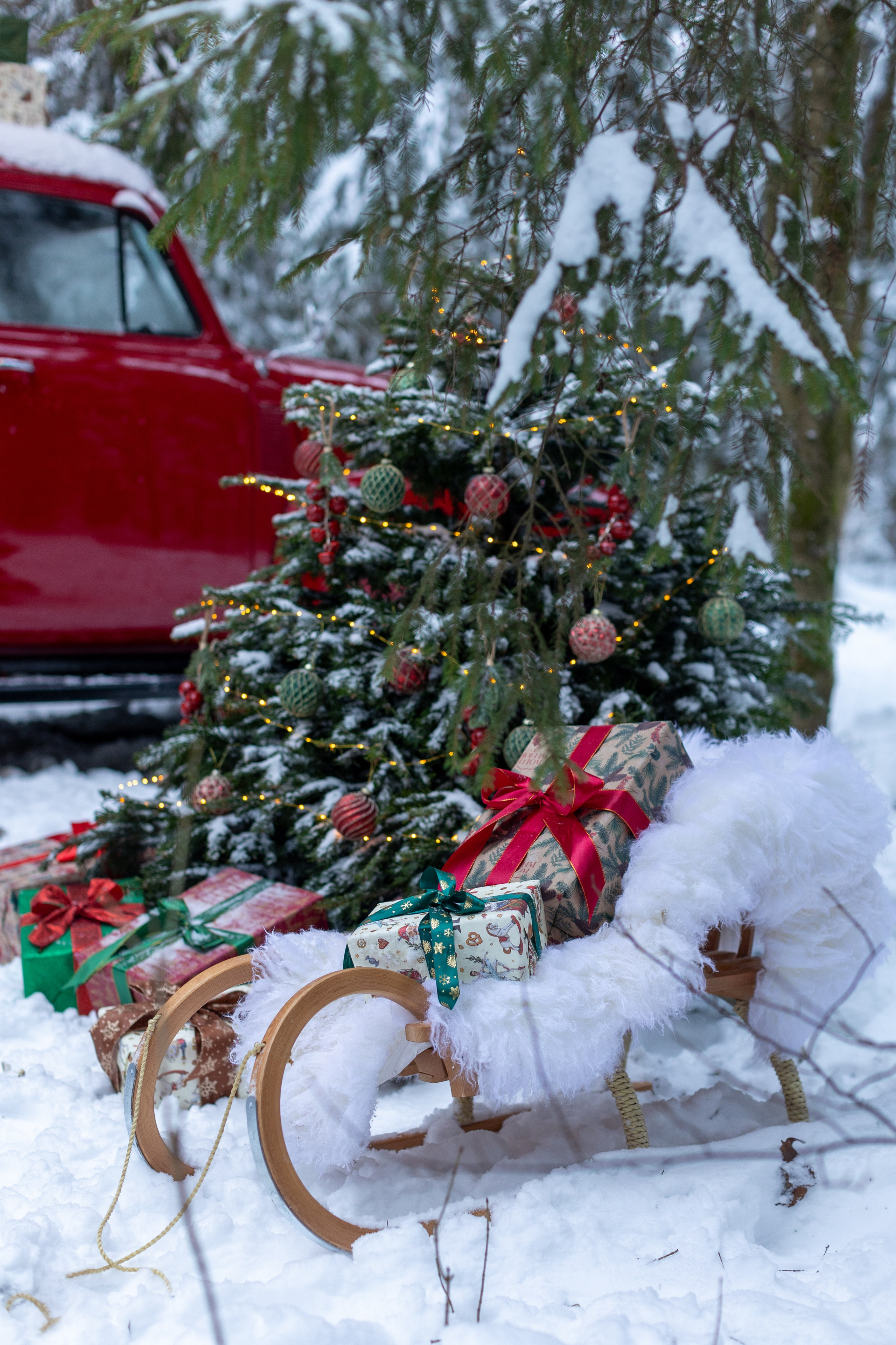 Новогодние фотосессии — уличные локации. Семейный и детский фотограф в Москве Вера Ускова