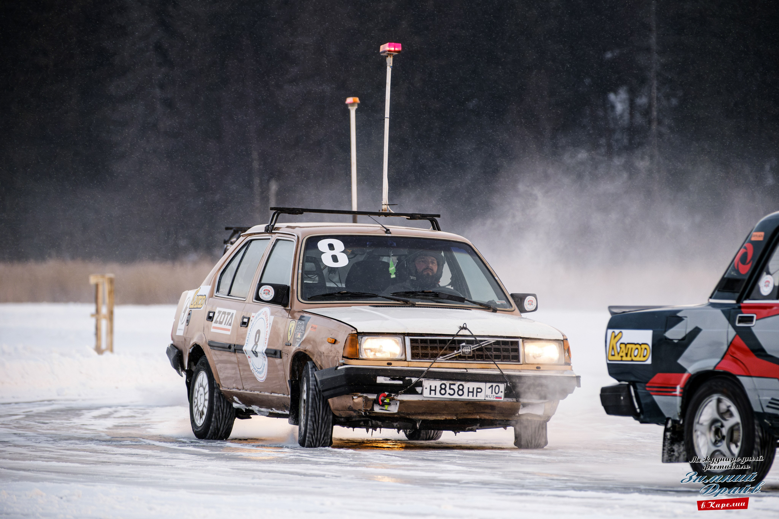 «Зимний Драйв в Карелии» Авто Марафон-гигант «25 часов на льду» Илона Накутис, Николай Грязин, джимхана, фотограф Антон Медведев, icoguar, Сортавала, Карелия