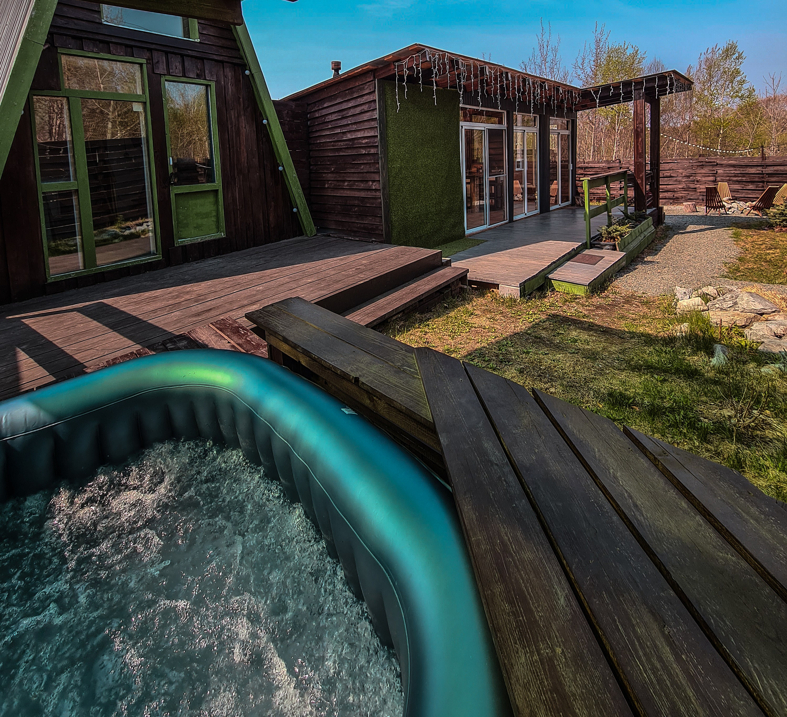 Гостевой мини дом с беседкой. Вгости. Посуточная аренда дома во Владивостоке, баня с чаном. Теплый бассейн, геокупол. Аренда дома во Владивостоке, Надеждинском районе