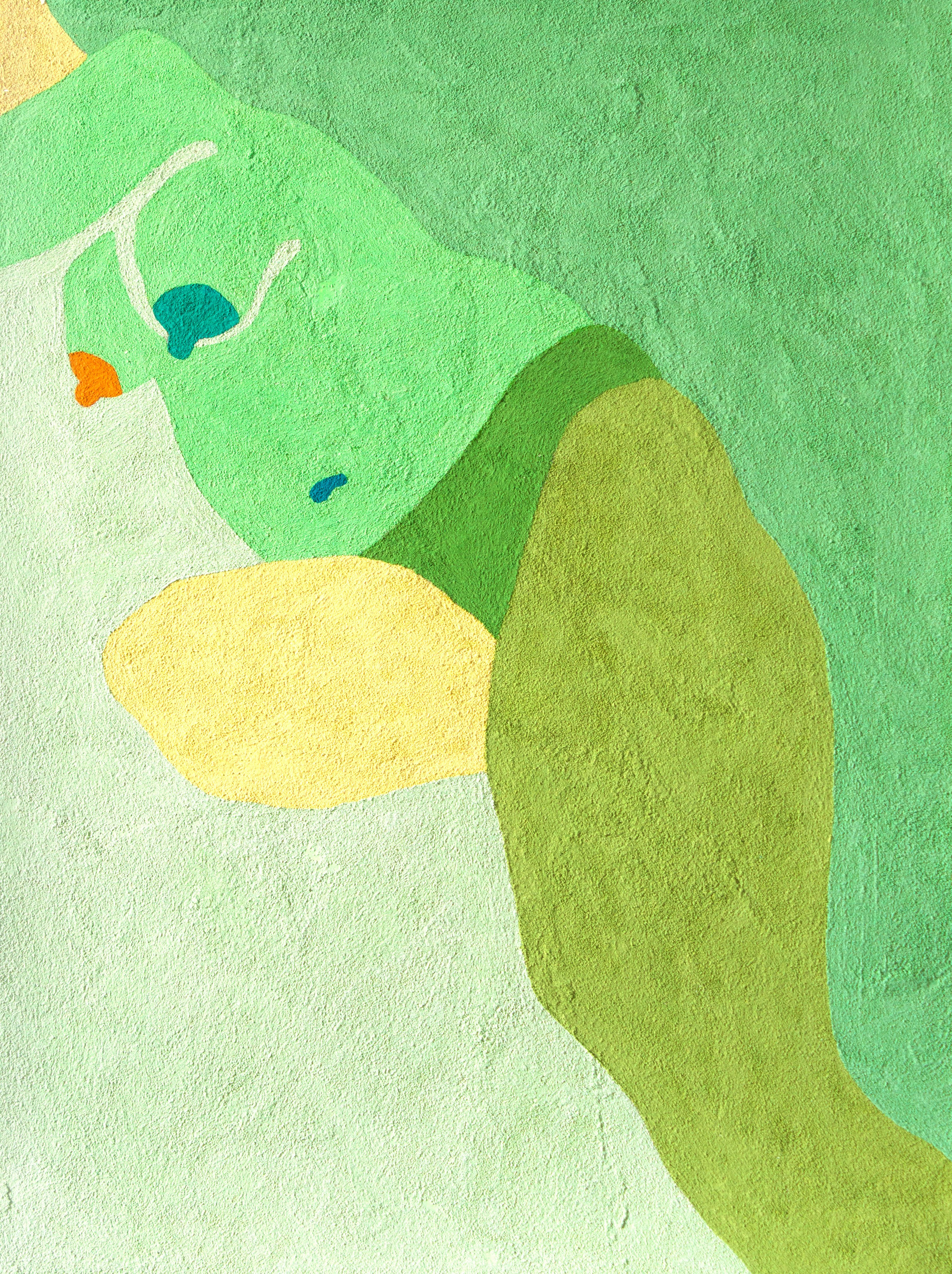 ШЕСТАЯ бумага, манка, гуашь, колеровочная паста 60х80 см 2019 г 25.000 р