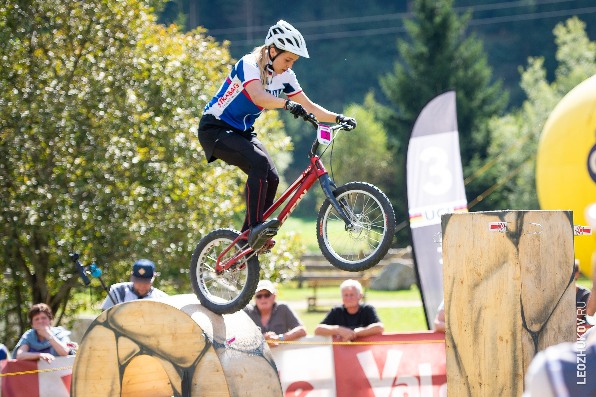 UCI Trials World Championships 2016 — finals. Sports photographer Leonid Zhukov