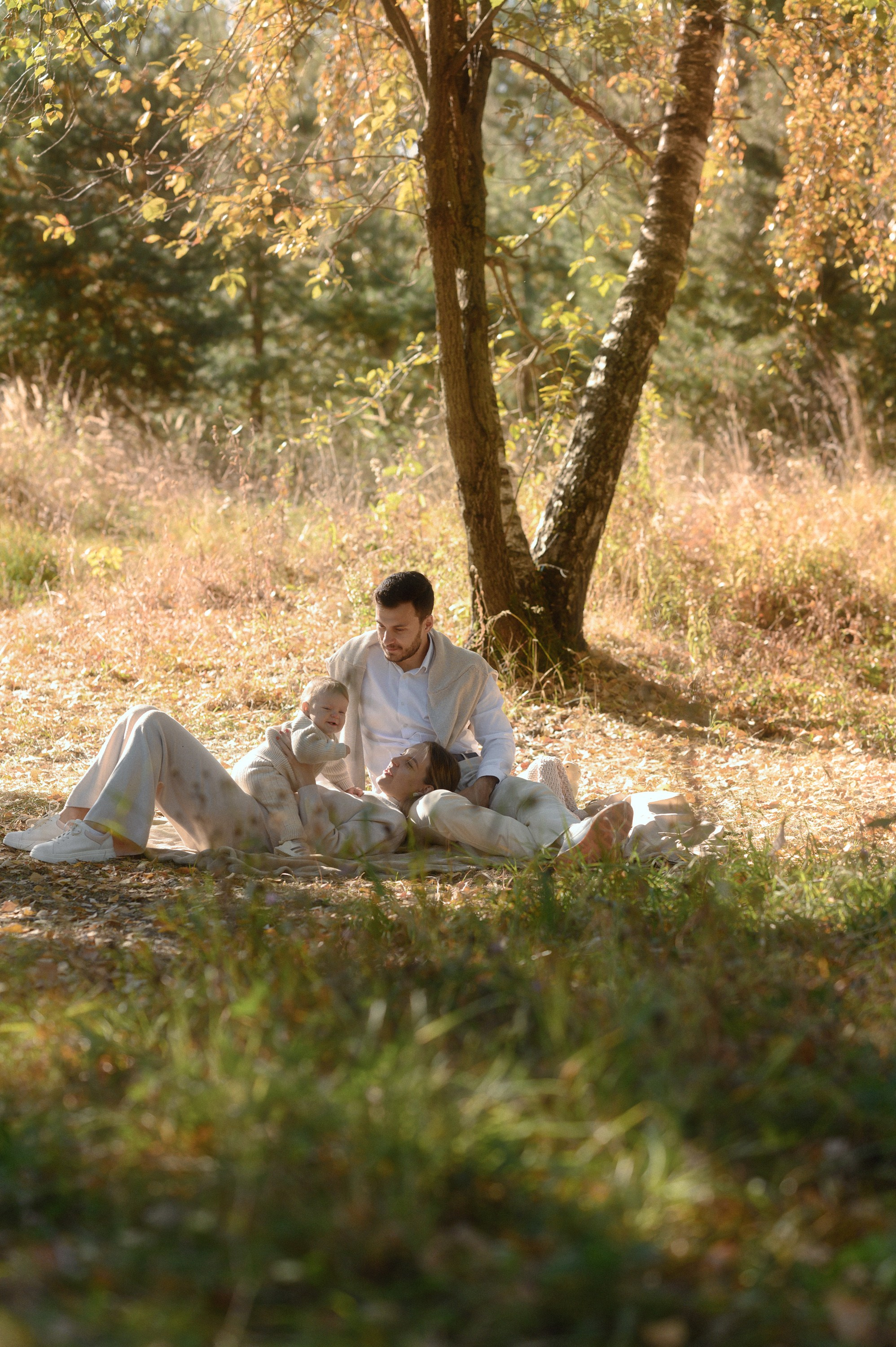 Осень для троих. Семейный, свадебный и репортажный фотограф в Москве Анастасия Светлова
