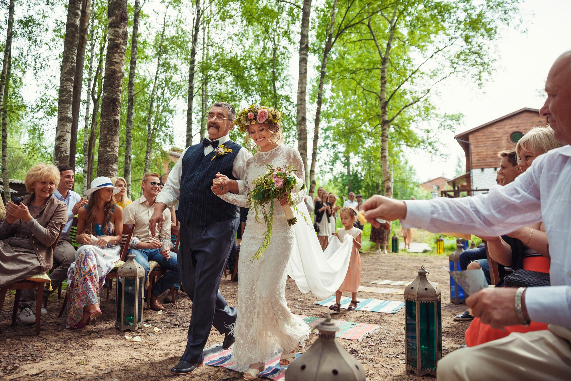 Свадьба с выездной регистрацией в лесу за городом. Свадебный фотограф в Санкт-Петербурге и Москве Андрей Нестеров