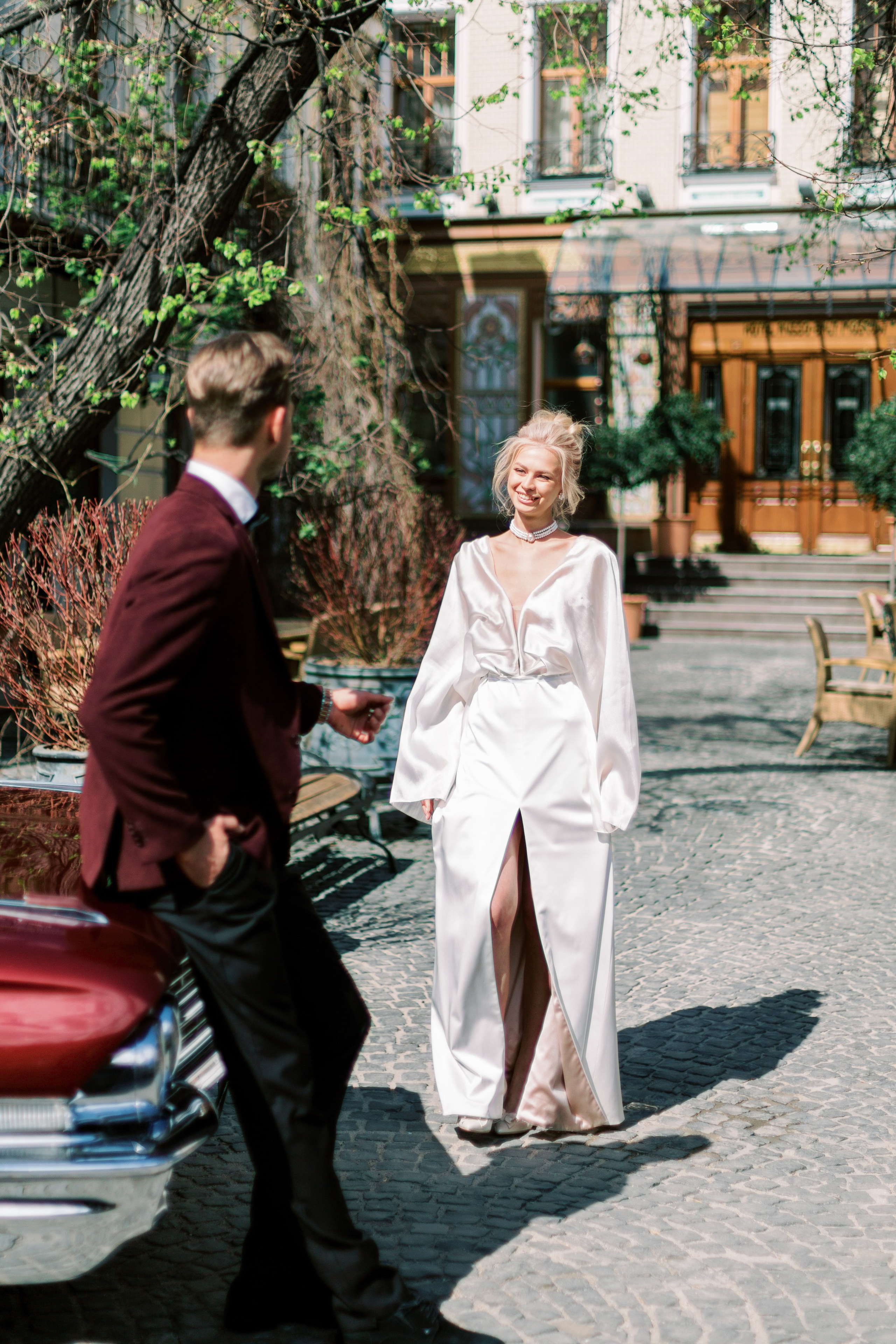 Свадебная фотосессия в Москве, отель Hotel Russo-Balt