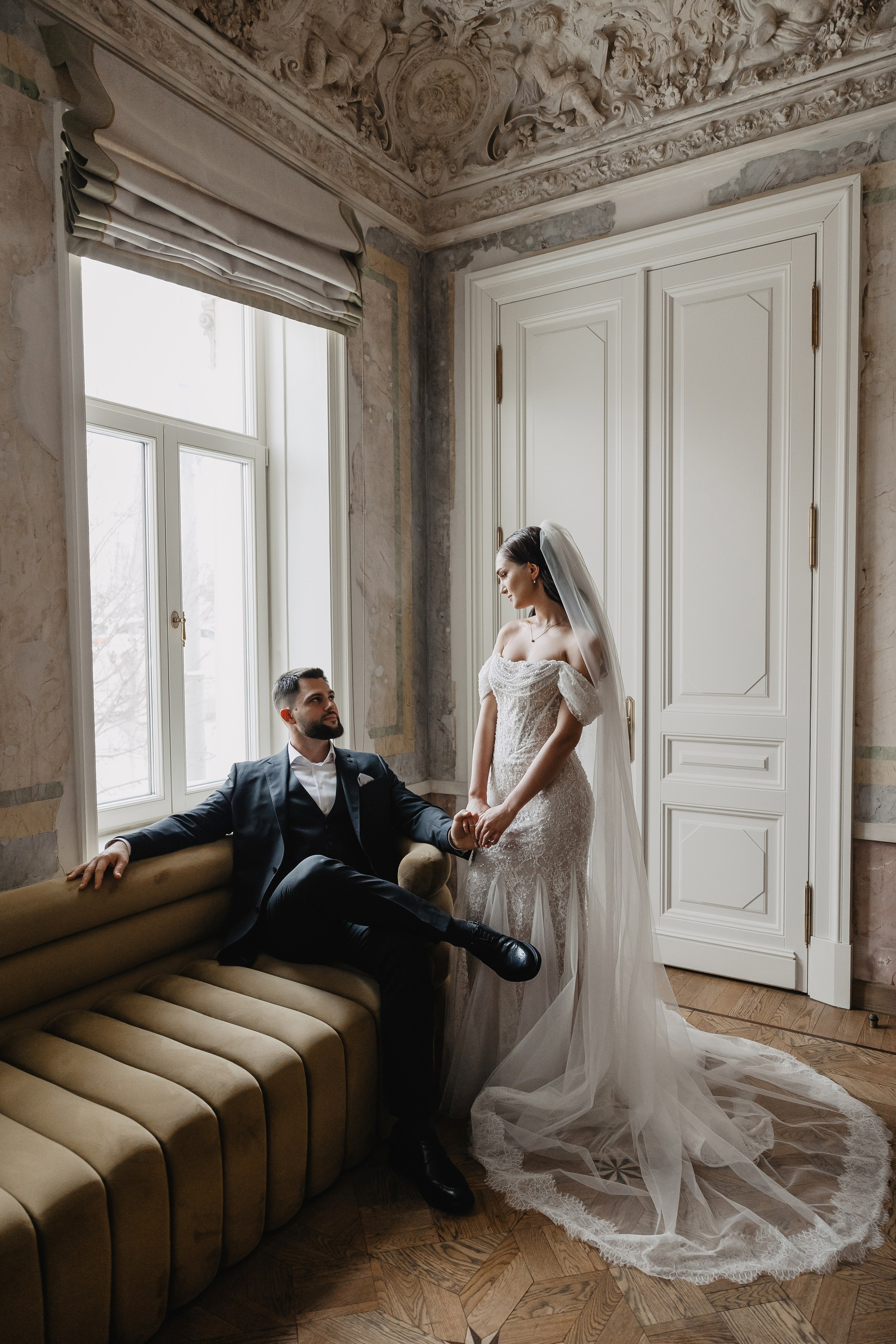 Самые красивые отели Москвы для свадебной фотосессии. Свадебный фотограф в Москве Дарья Олендарёва