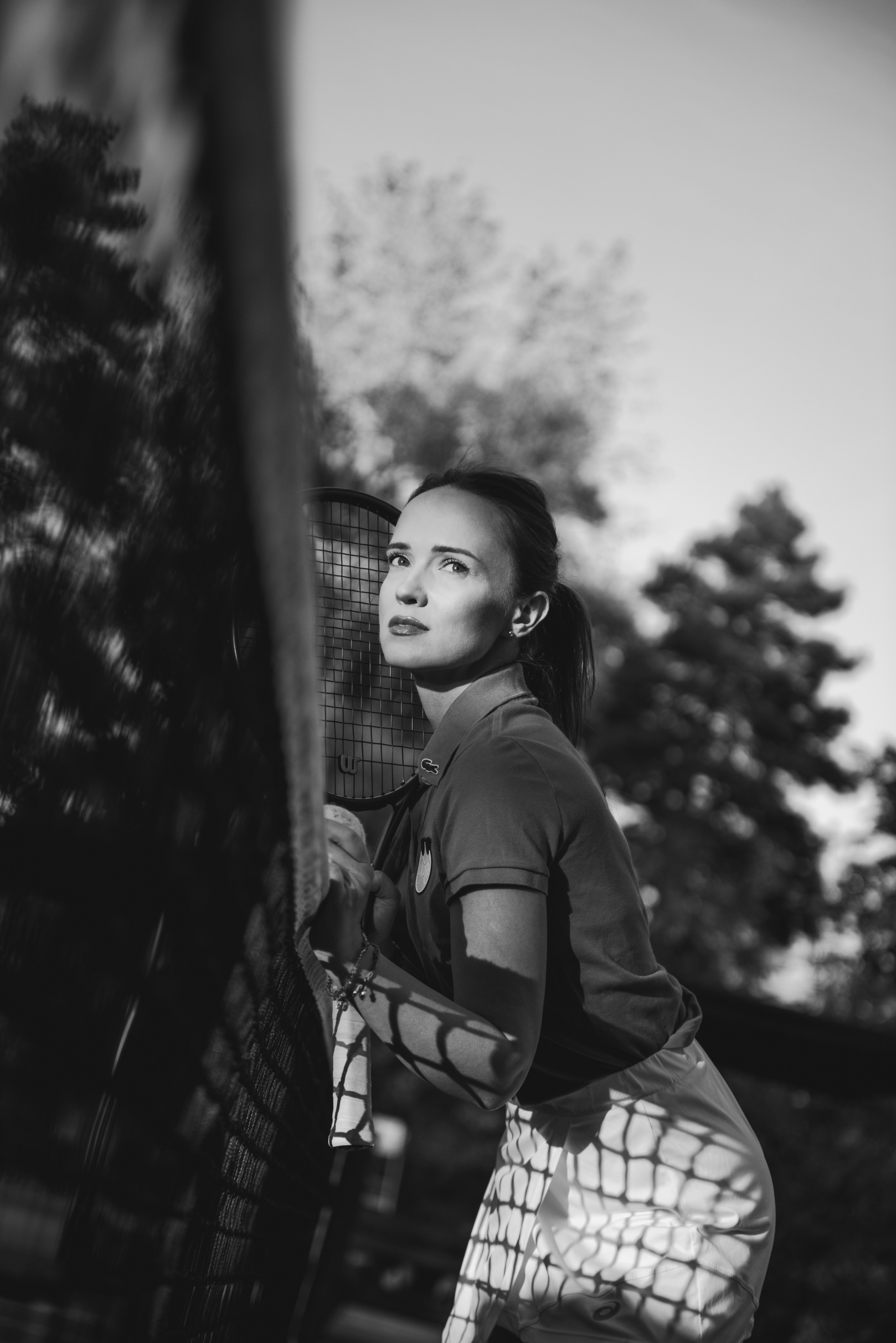 На теннисном корте. Модель Олеся. Фотограф в Хабаровске