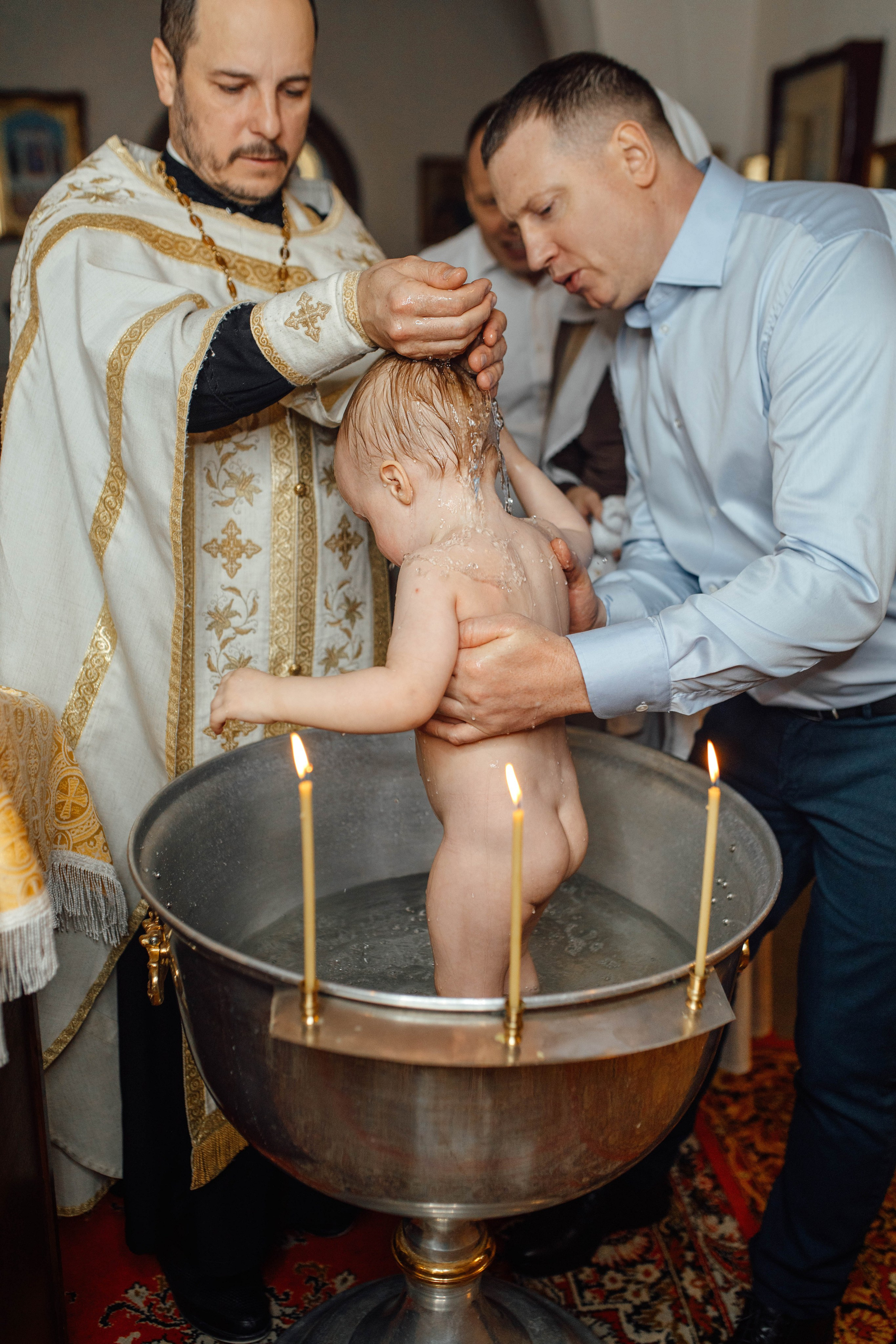 Крещение Лёвы, храм Вознесения Господня, 08.02.2025