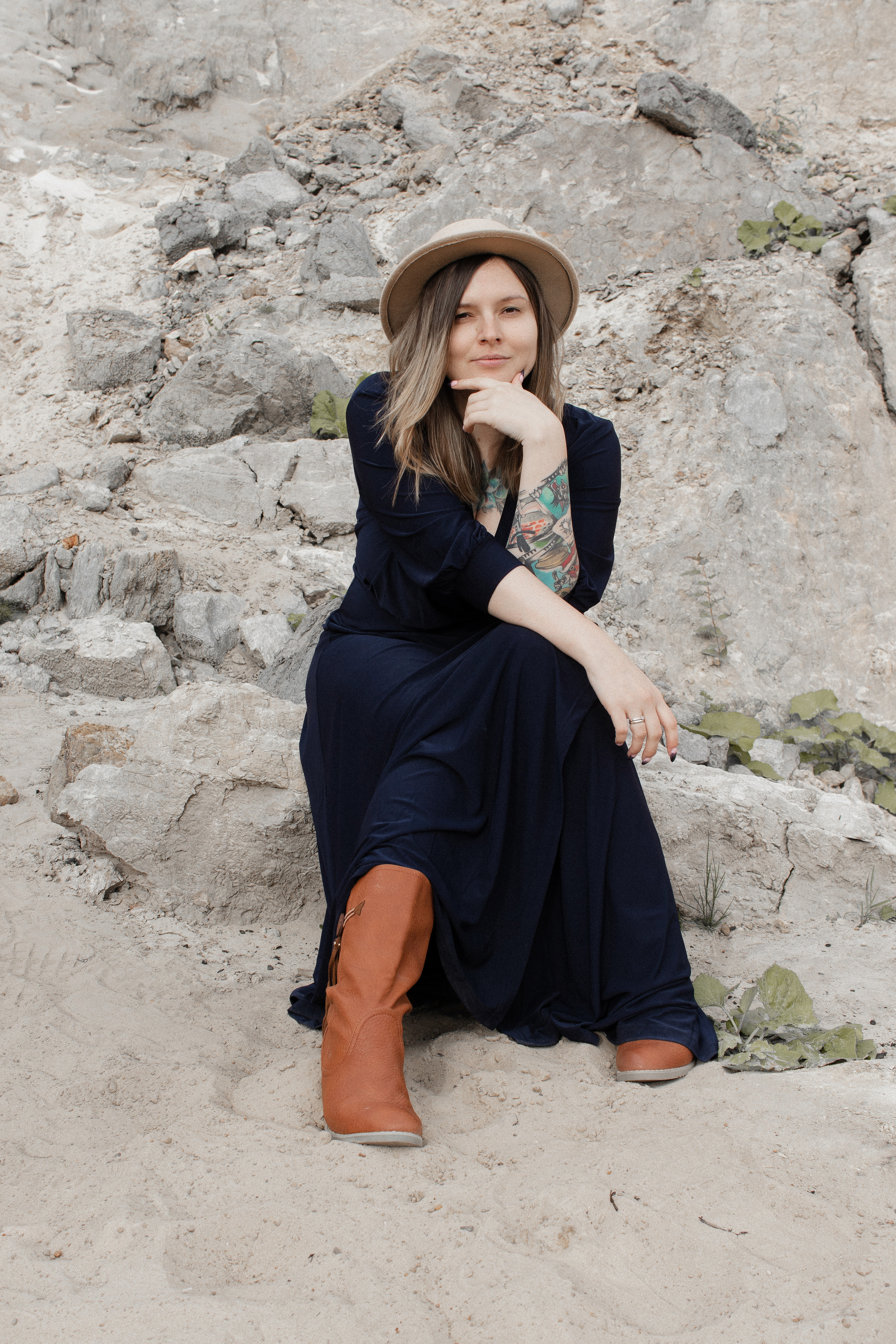 Фотосессия в карьерах. Портретный фотограф Москва