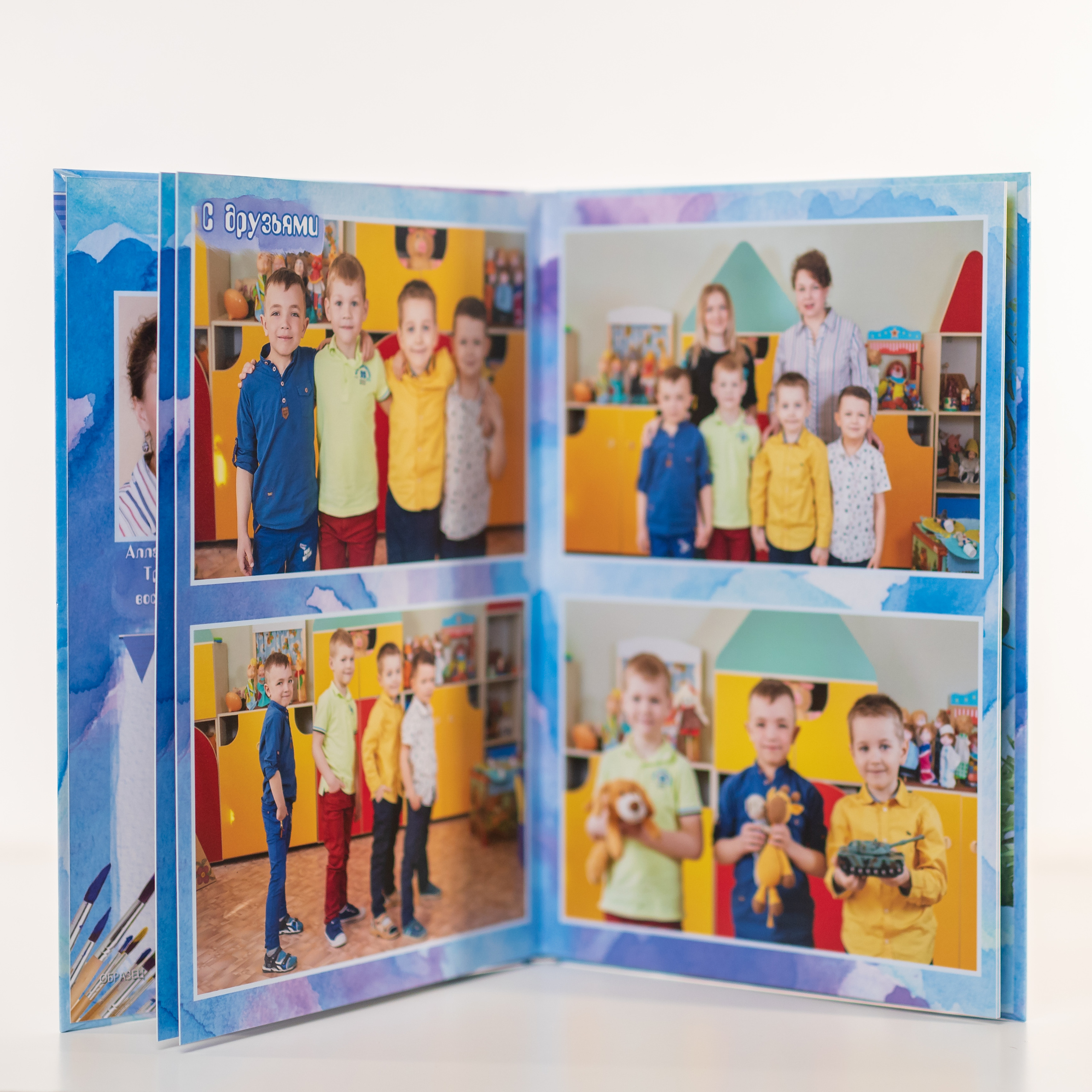Изготовление выпускных альбомов в Детских сад в Москве. Профессиональная фото и видеосъемка. Москва