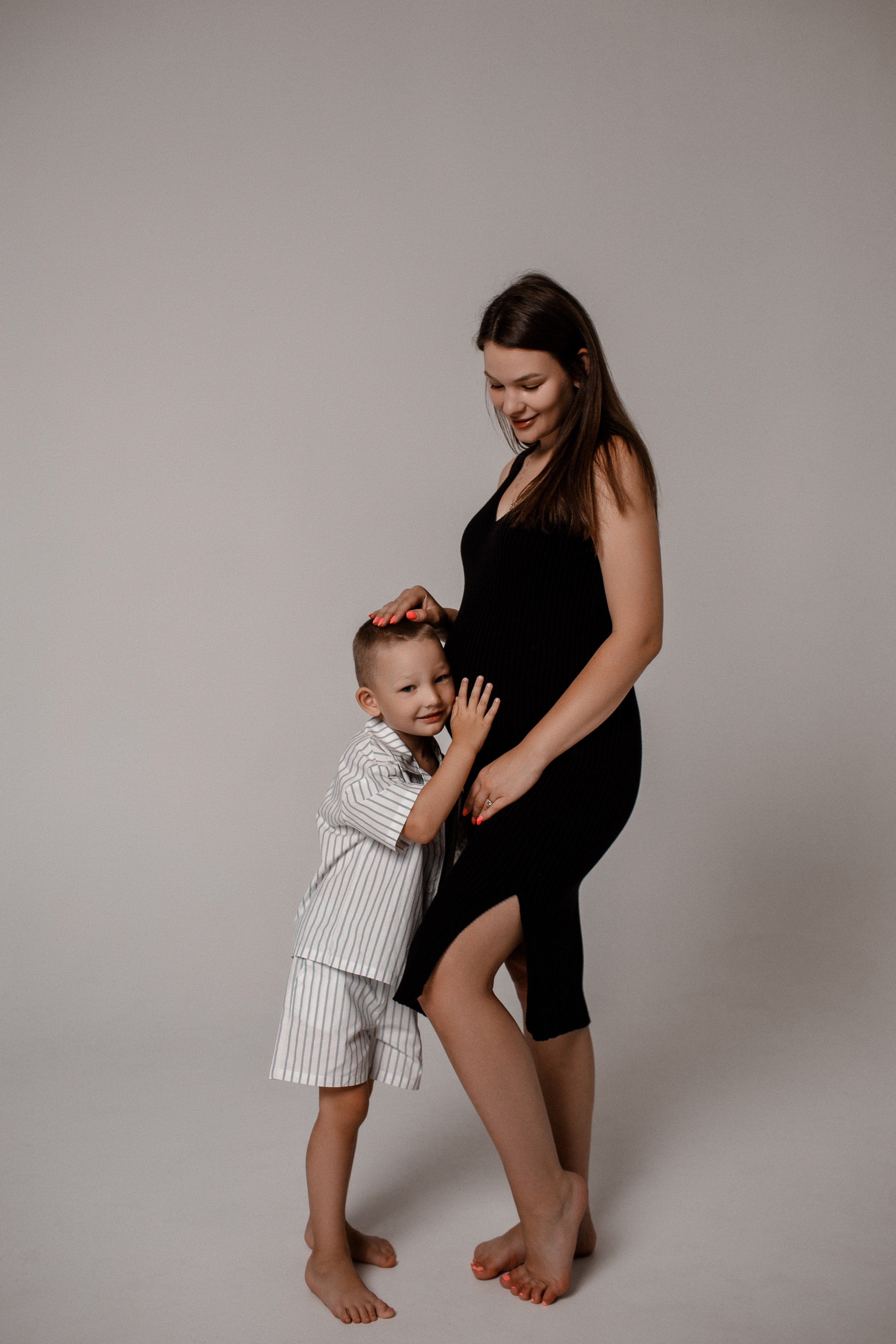 мама и сын фотосессия беременности